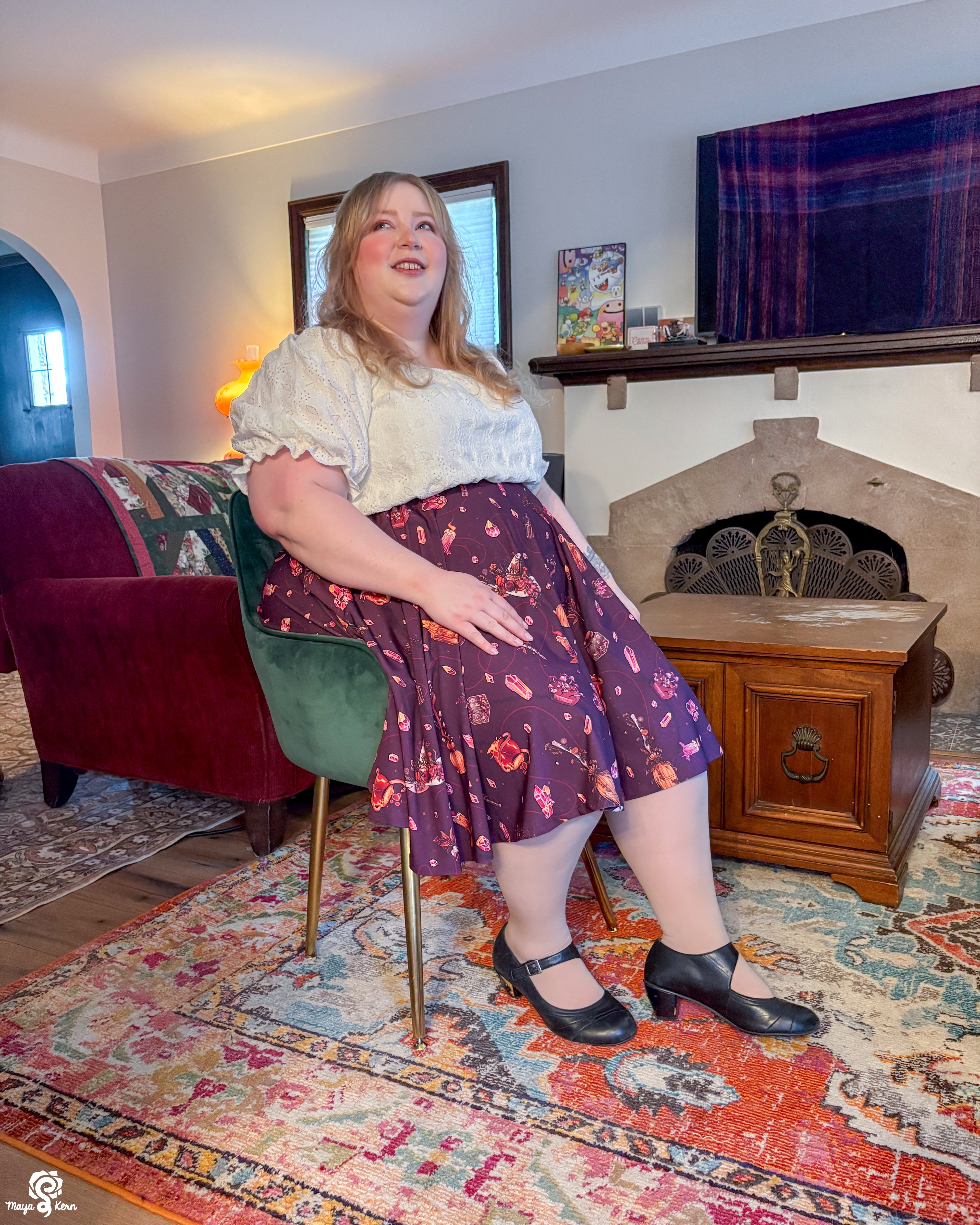 Autumn Witch Midi Skirt