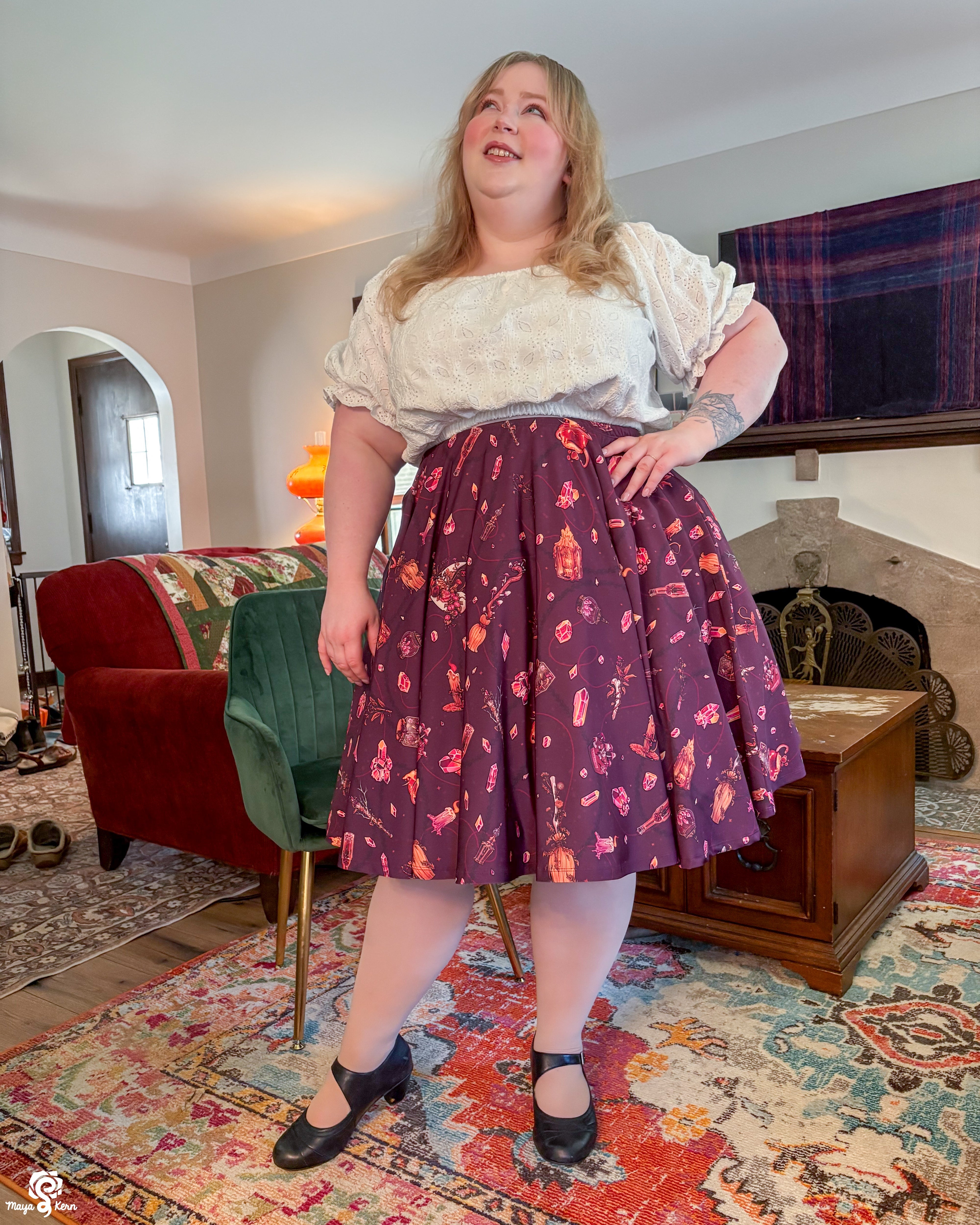 Autumn Witch Midi Skirt