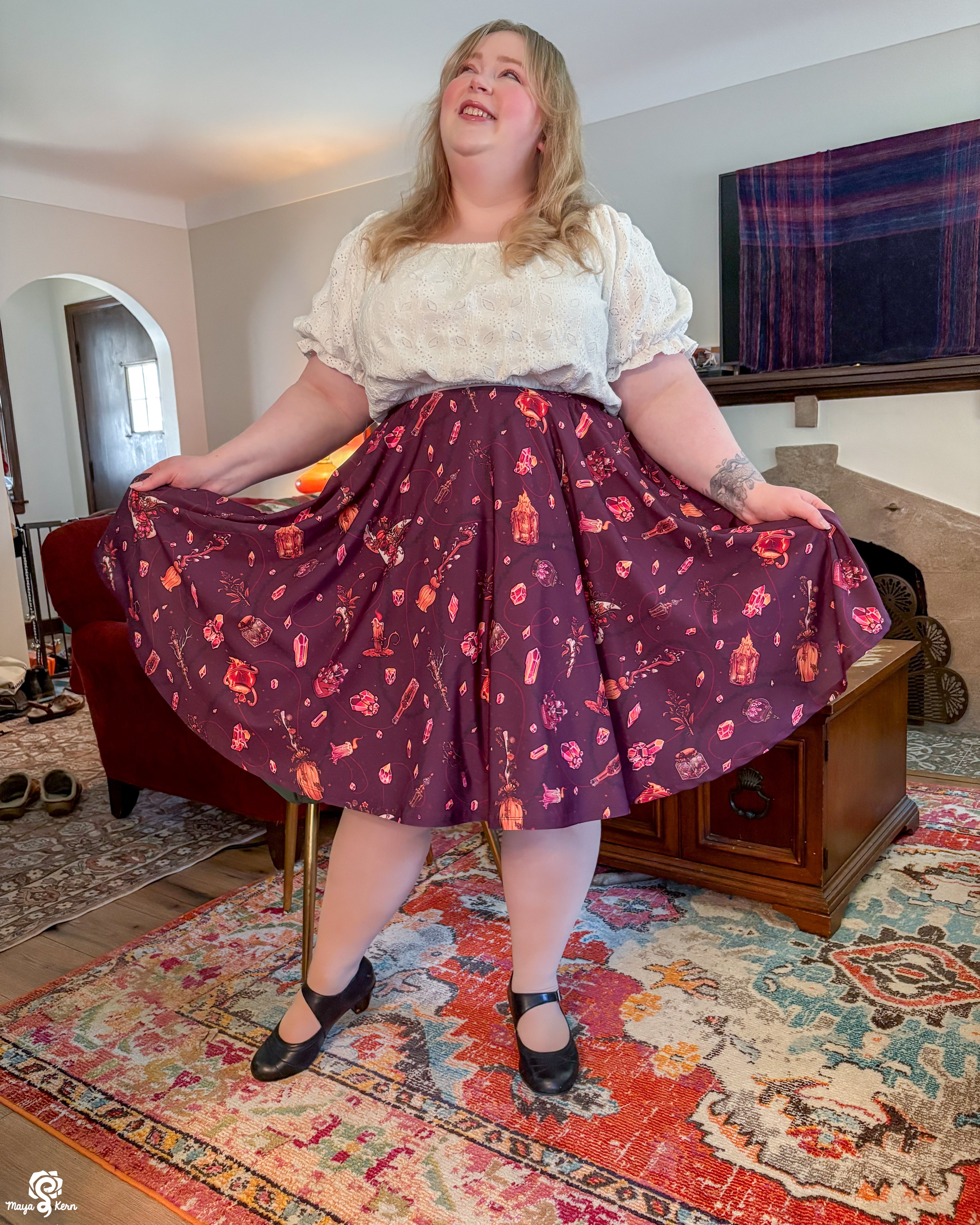 Autumn Witch Midi Skirt