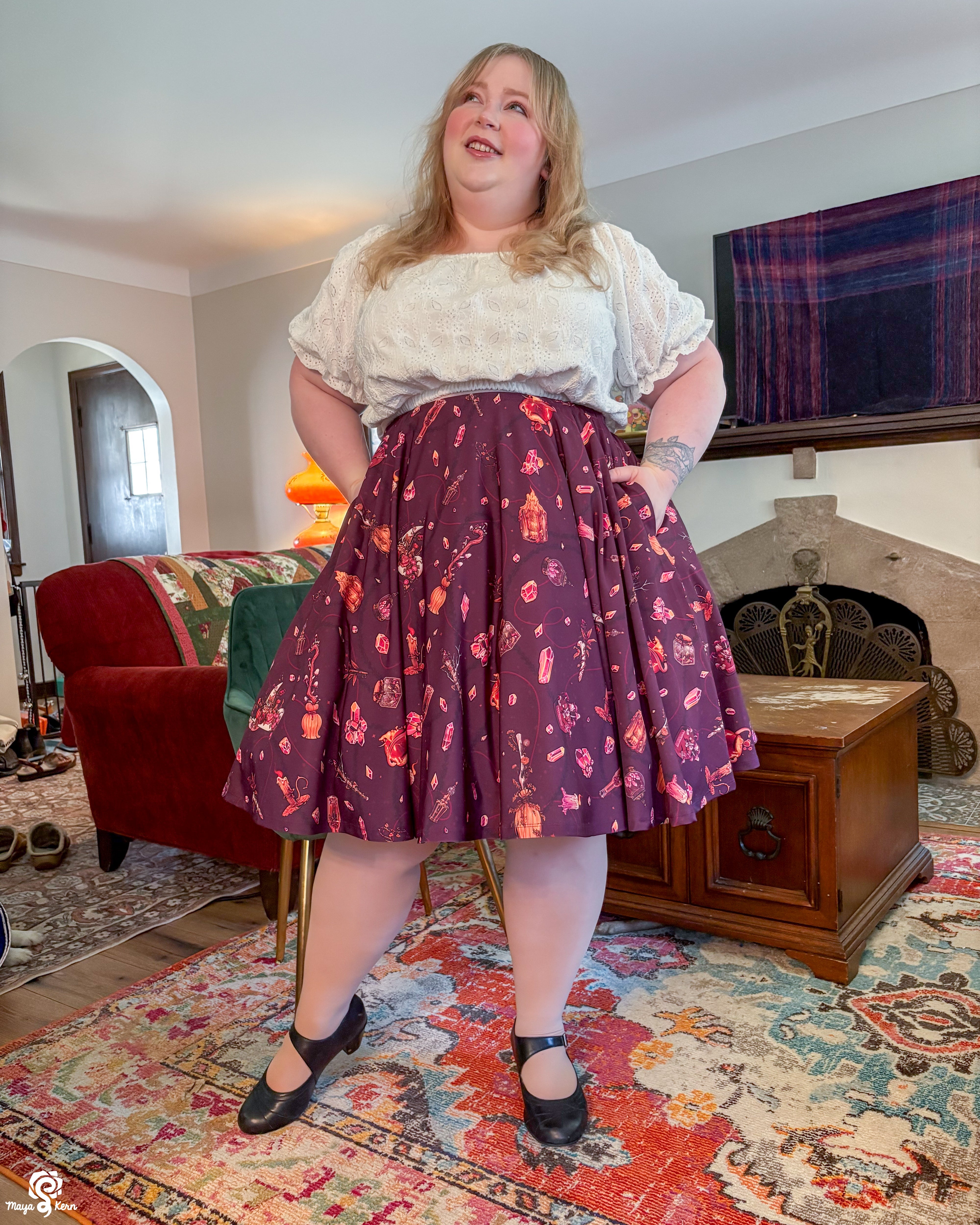 Autumn Witch Midi Skirt