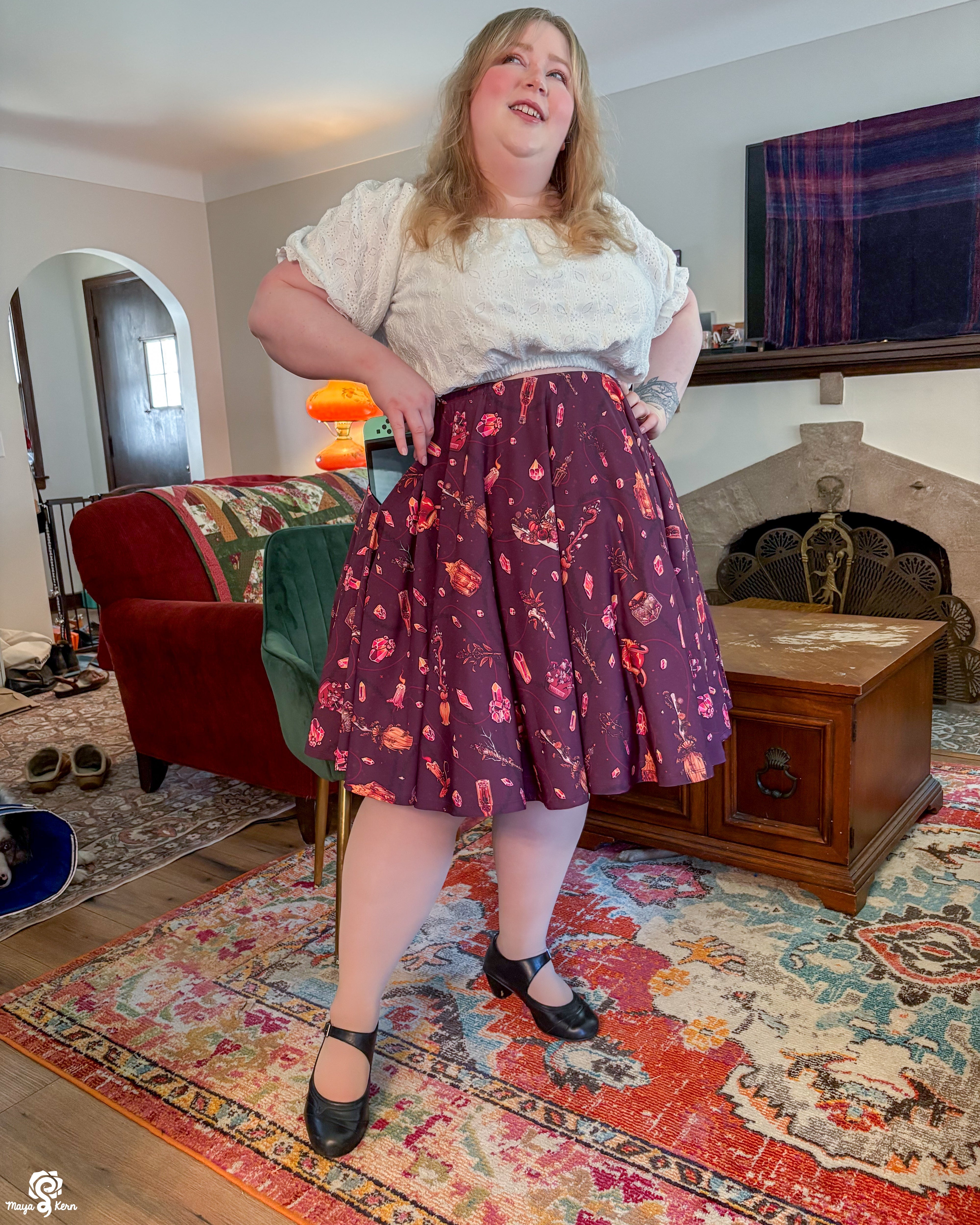 Autumn Witch Midi Skirt