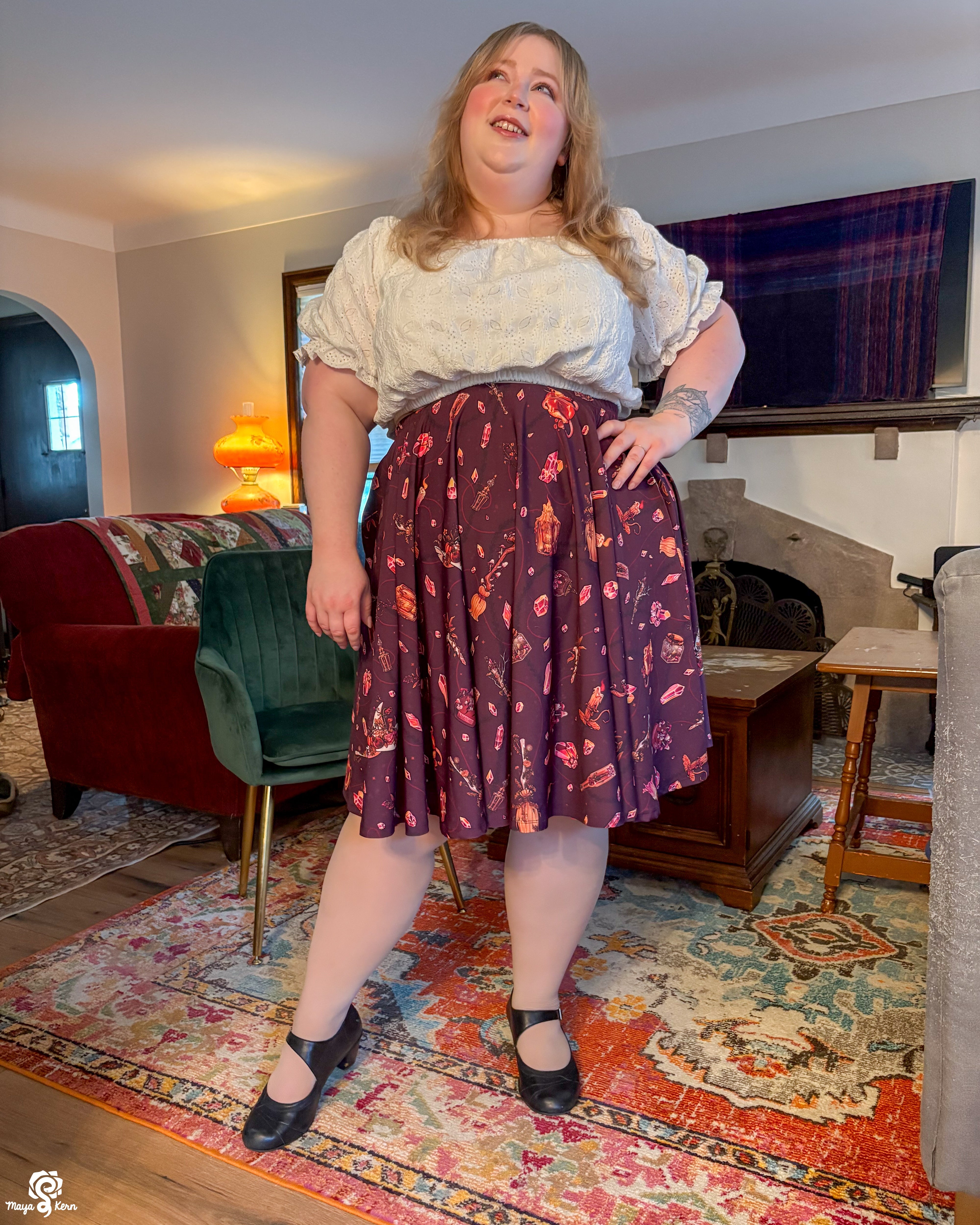 Autumn Witch Midi Skirt