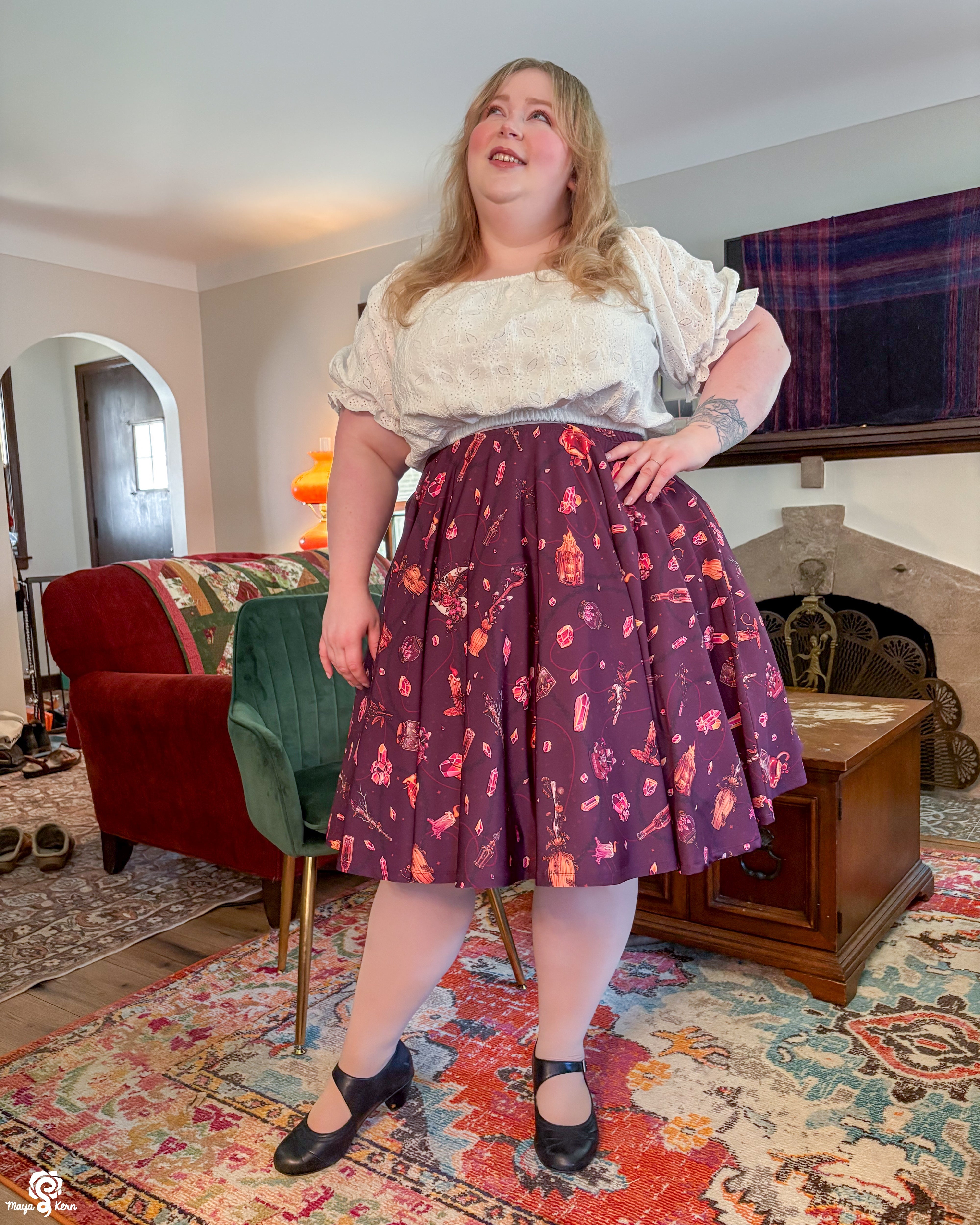 Autumn Witch Midi Skirt