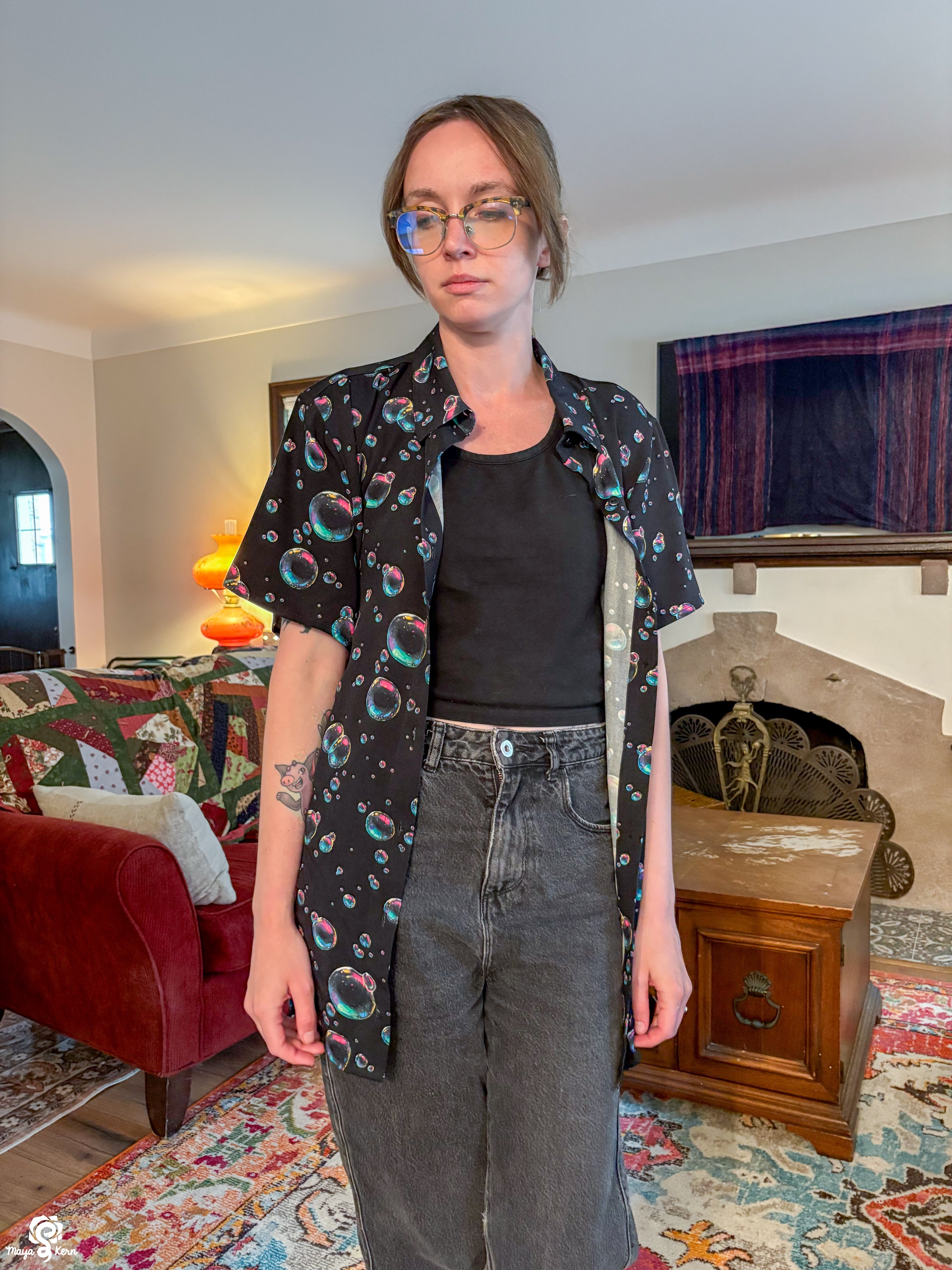 Bubbles Button Up Shirt