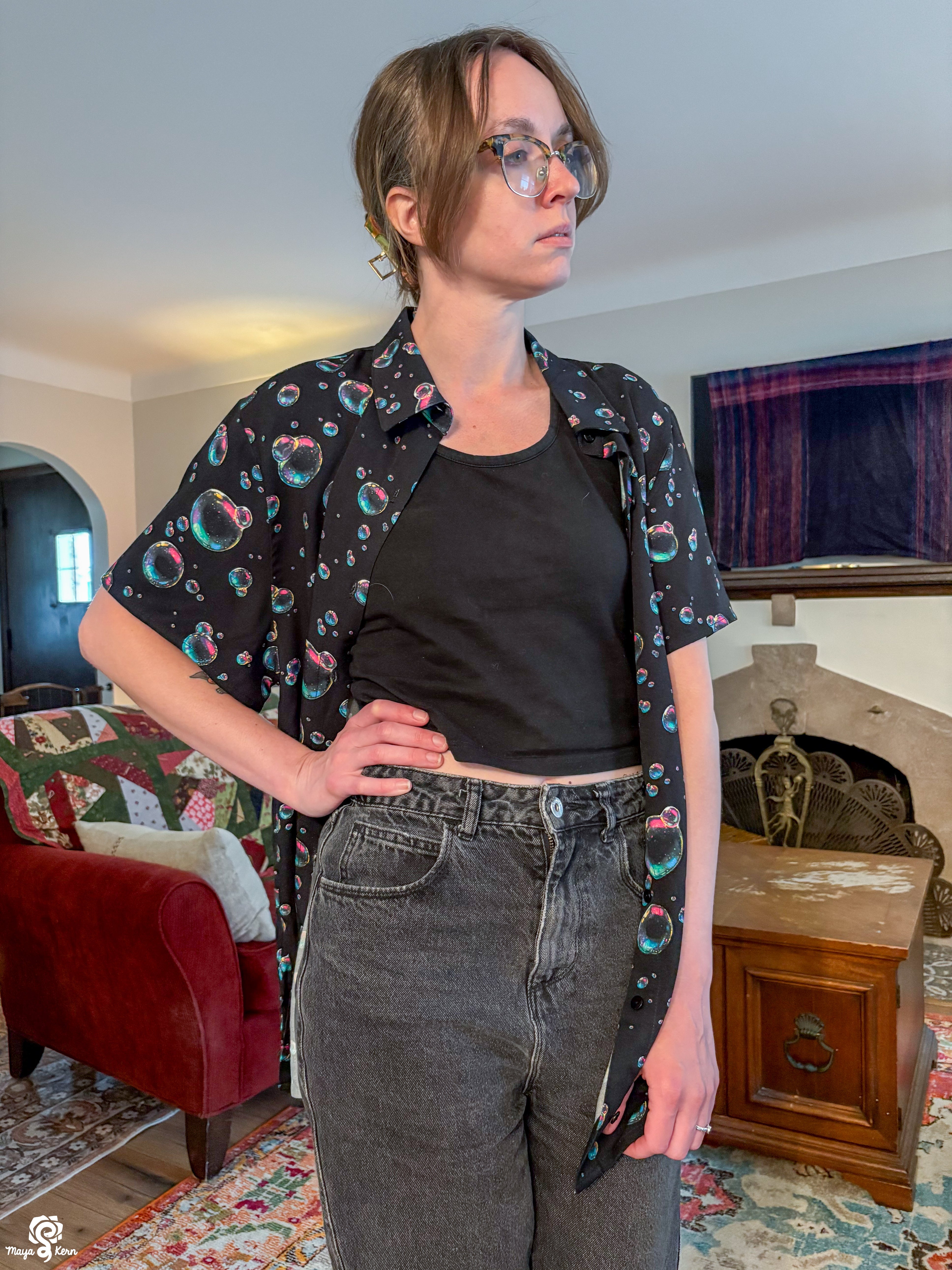 Bubbles Button Up Shirt