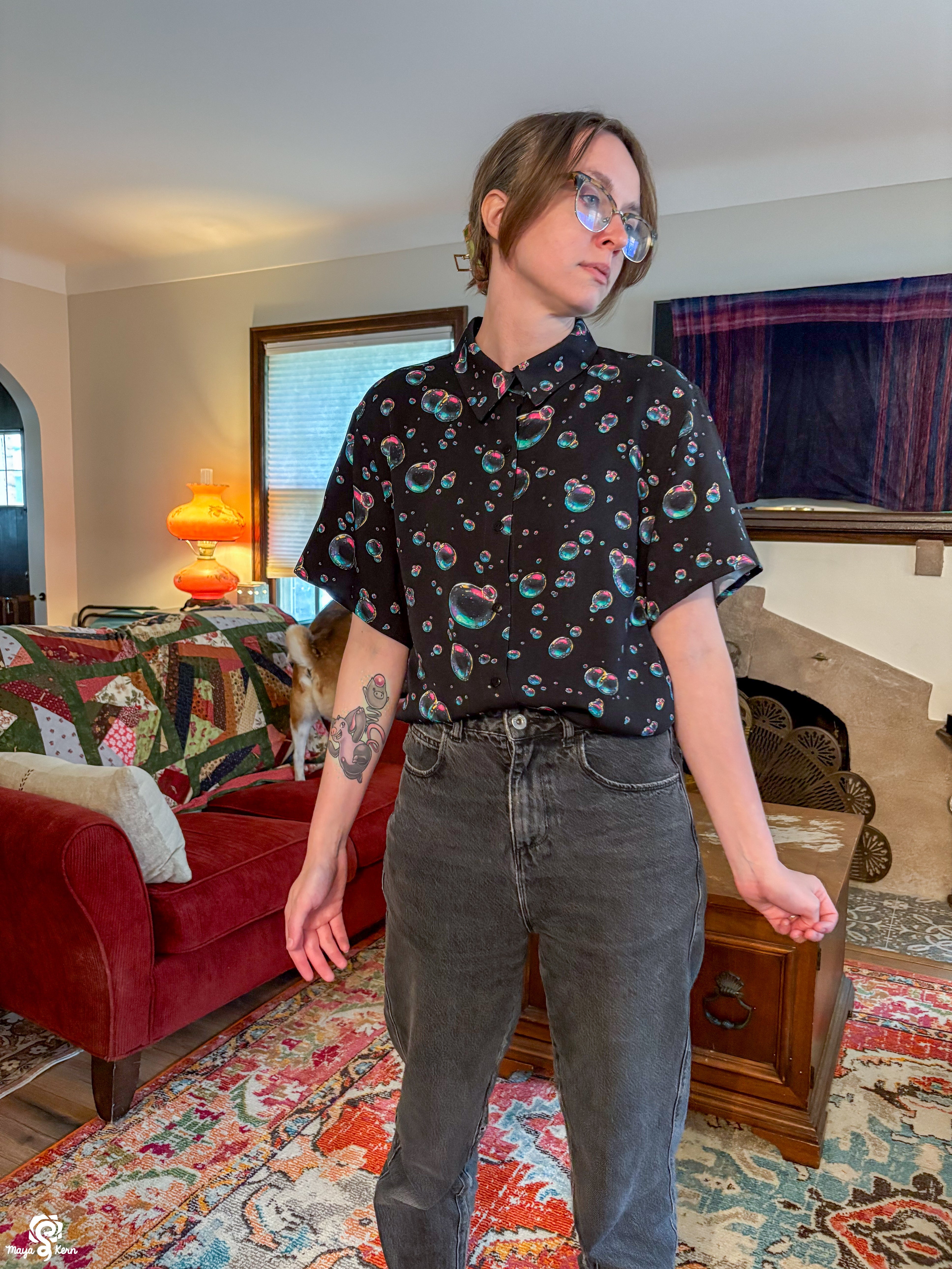 Bubbles Button Up Shirt