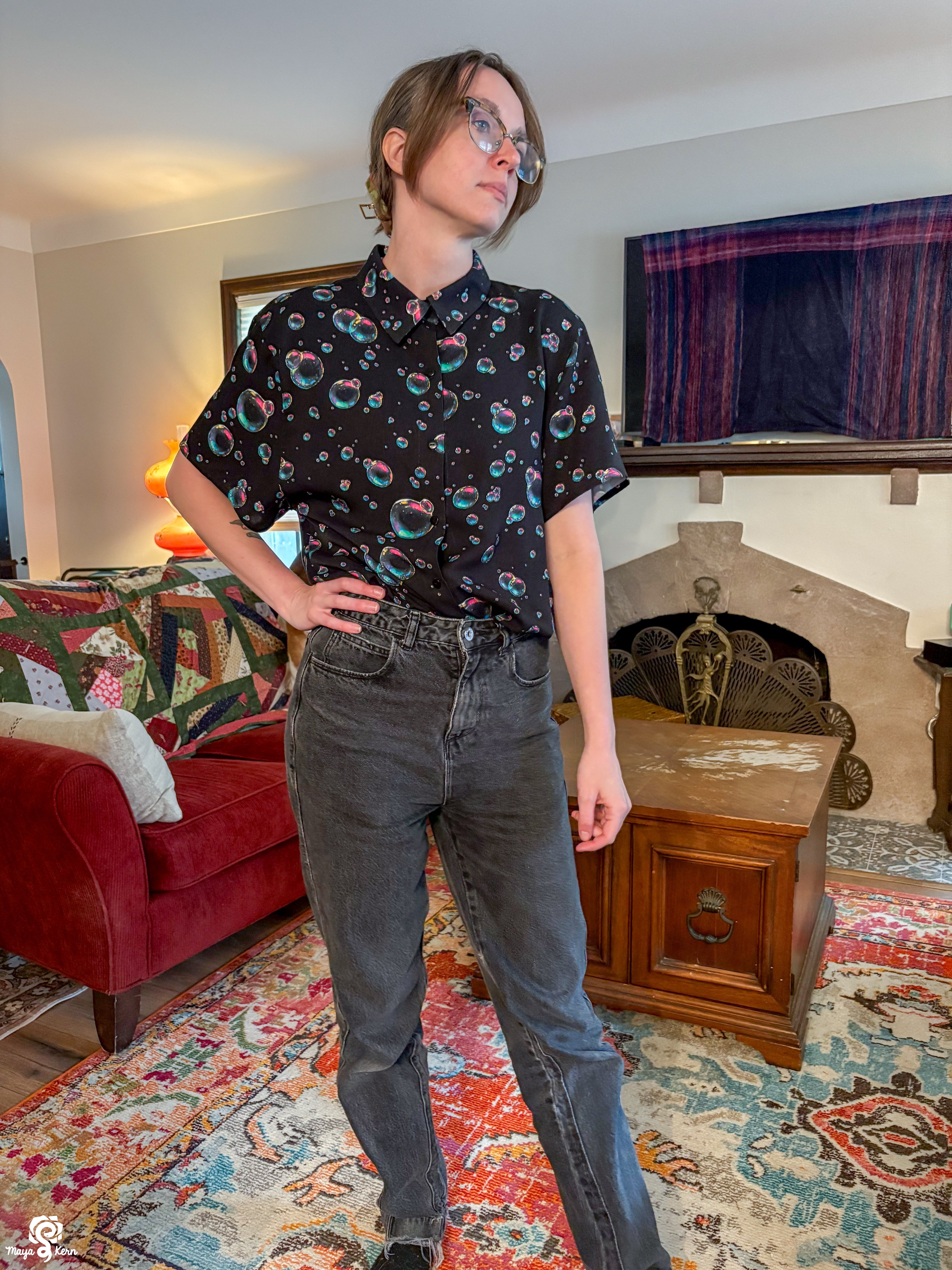 Bubbles Button Up Shirt