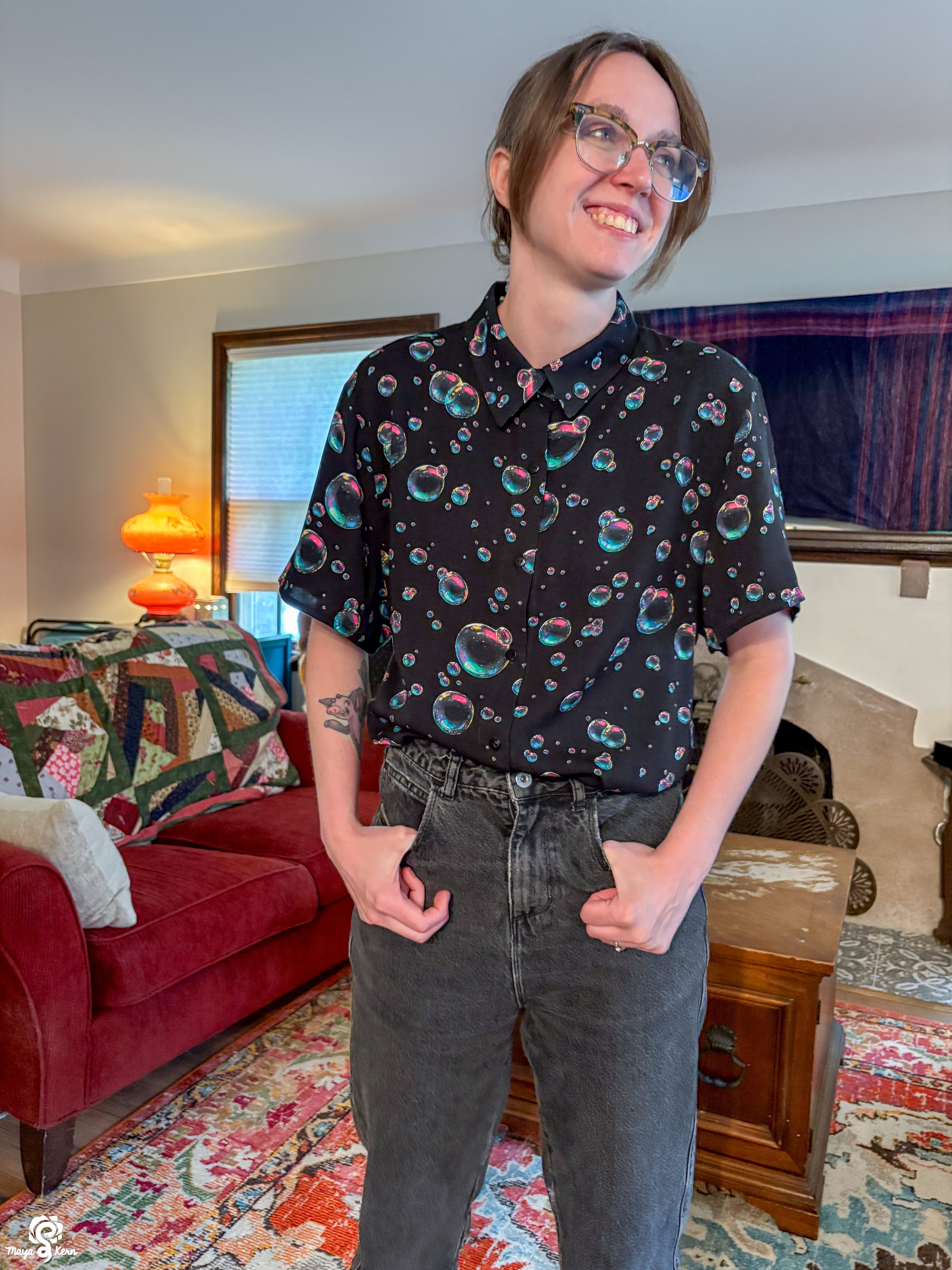 Bubbles Button Up Shirt