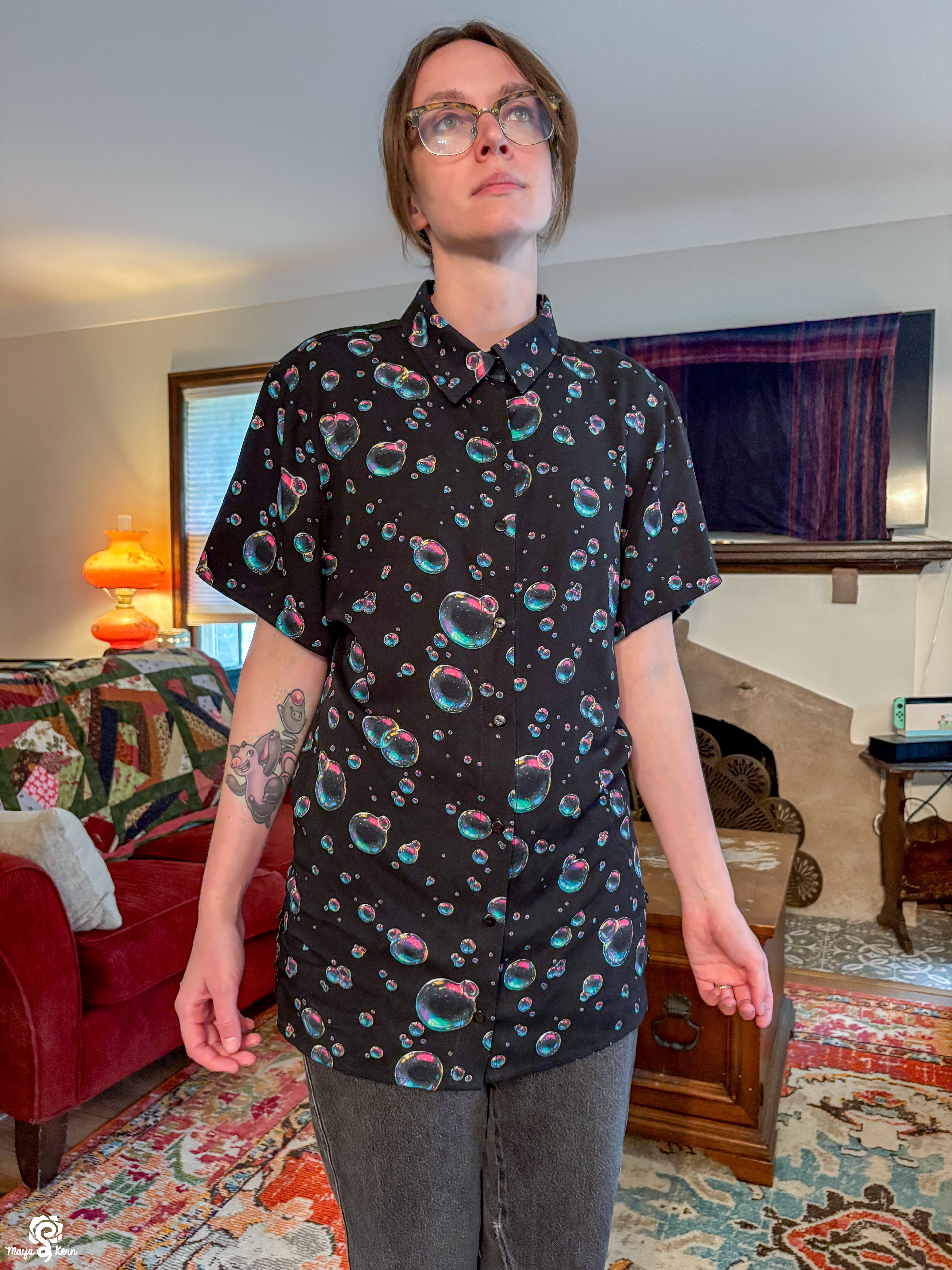 Bubbles Button Up Shirt