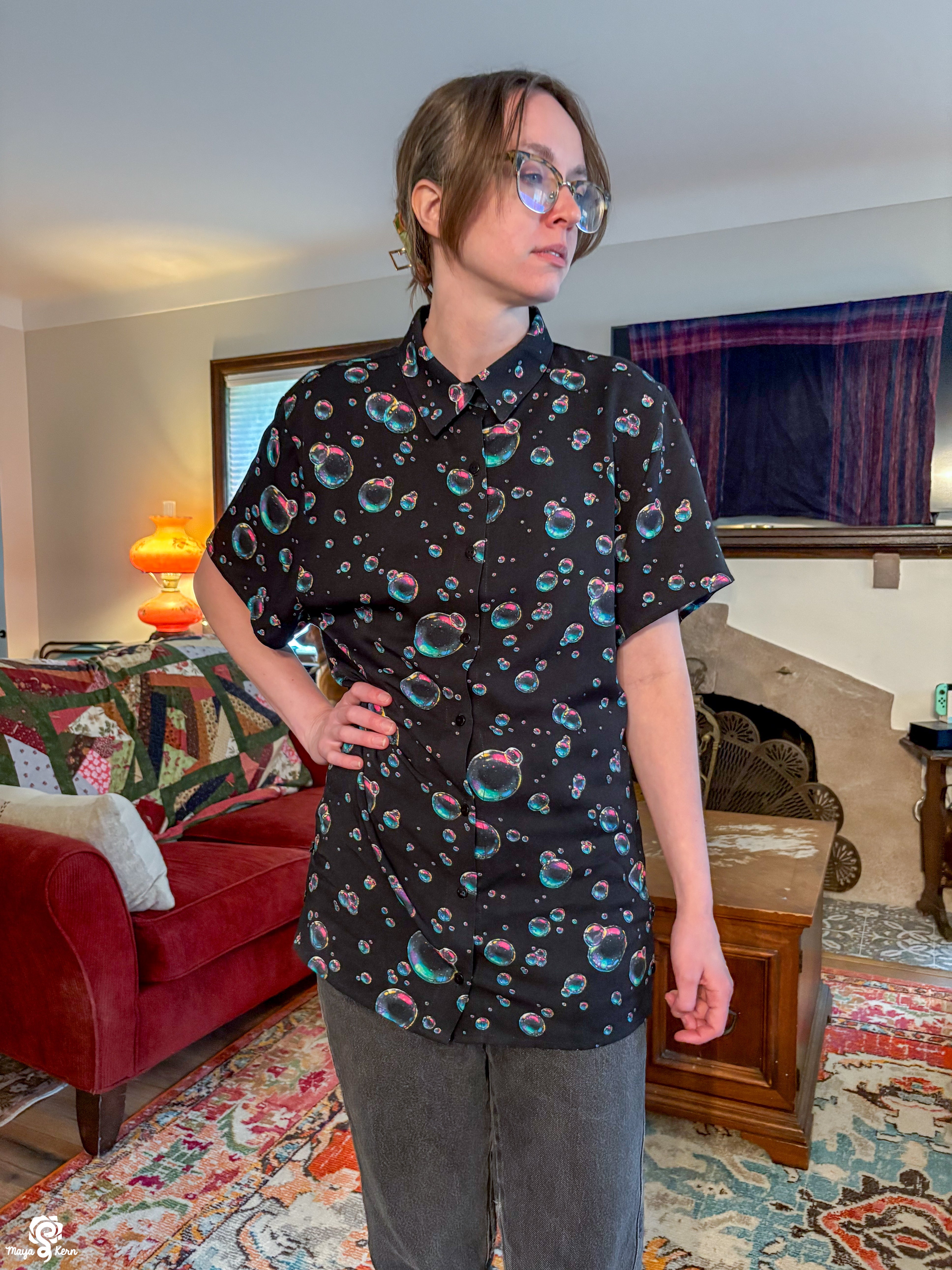 Bubbles Button Up Shirt