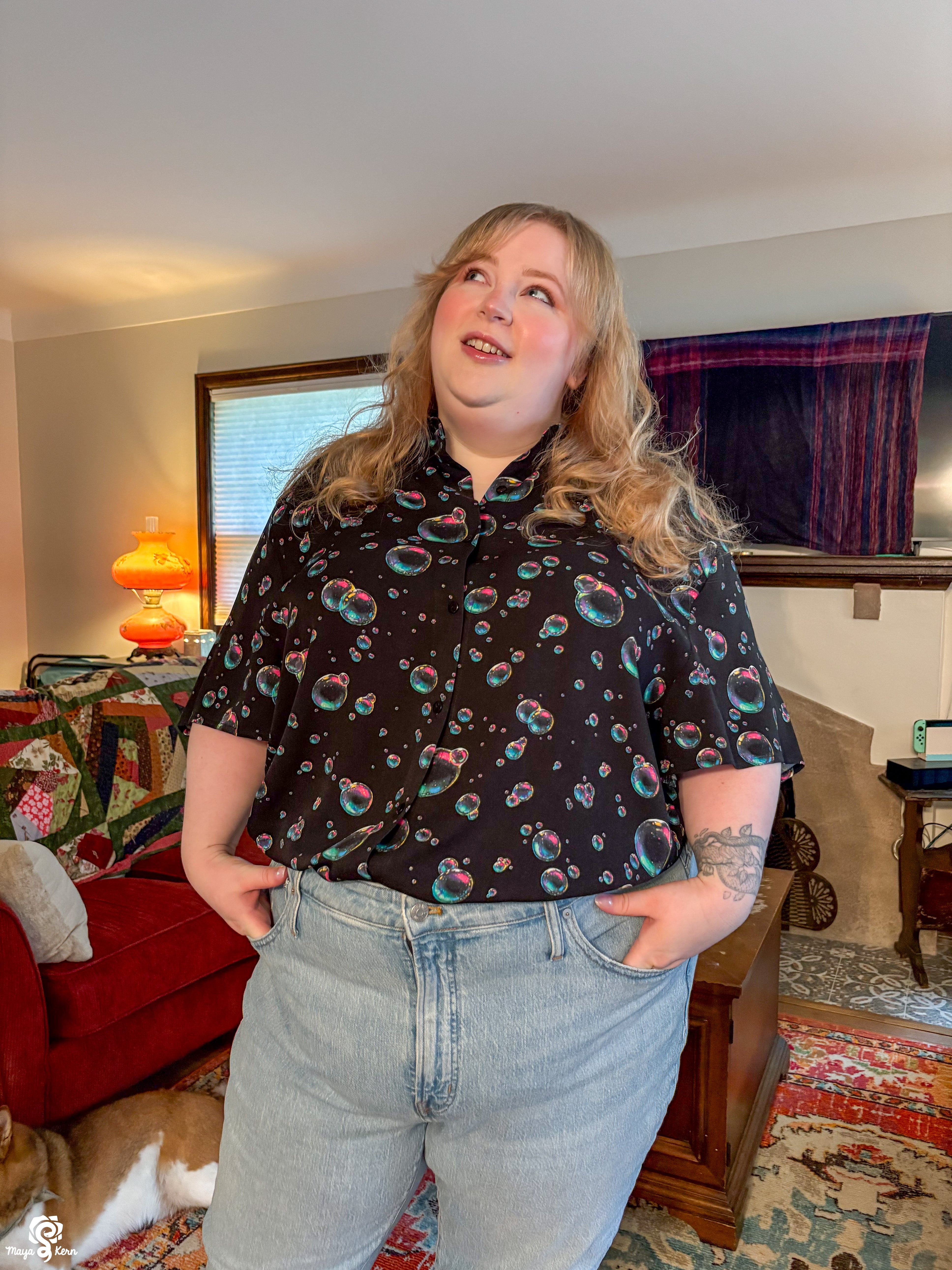 Bubbles Button Up Shirt