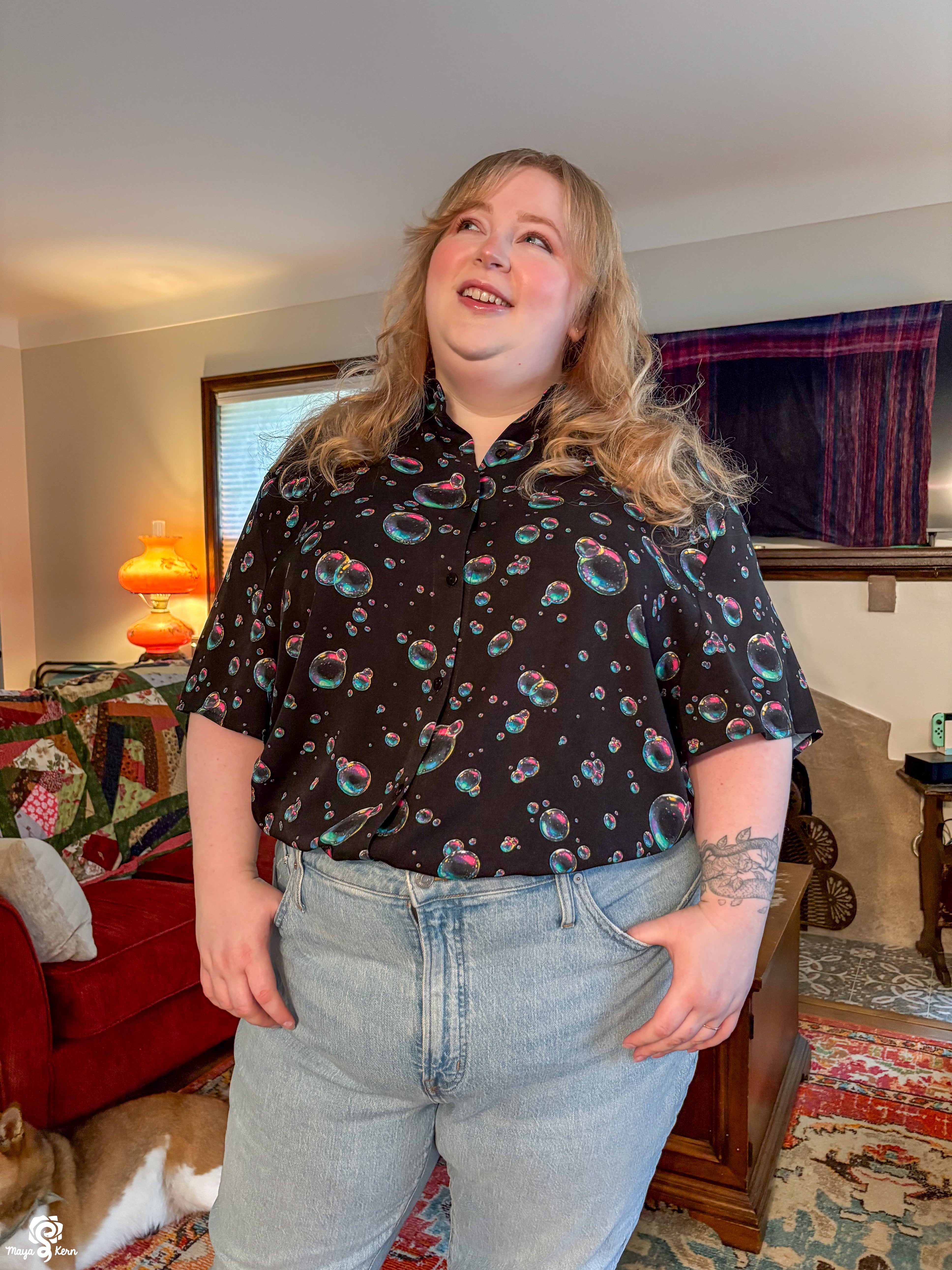 Bubbles Button Up Shirt