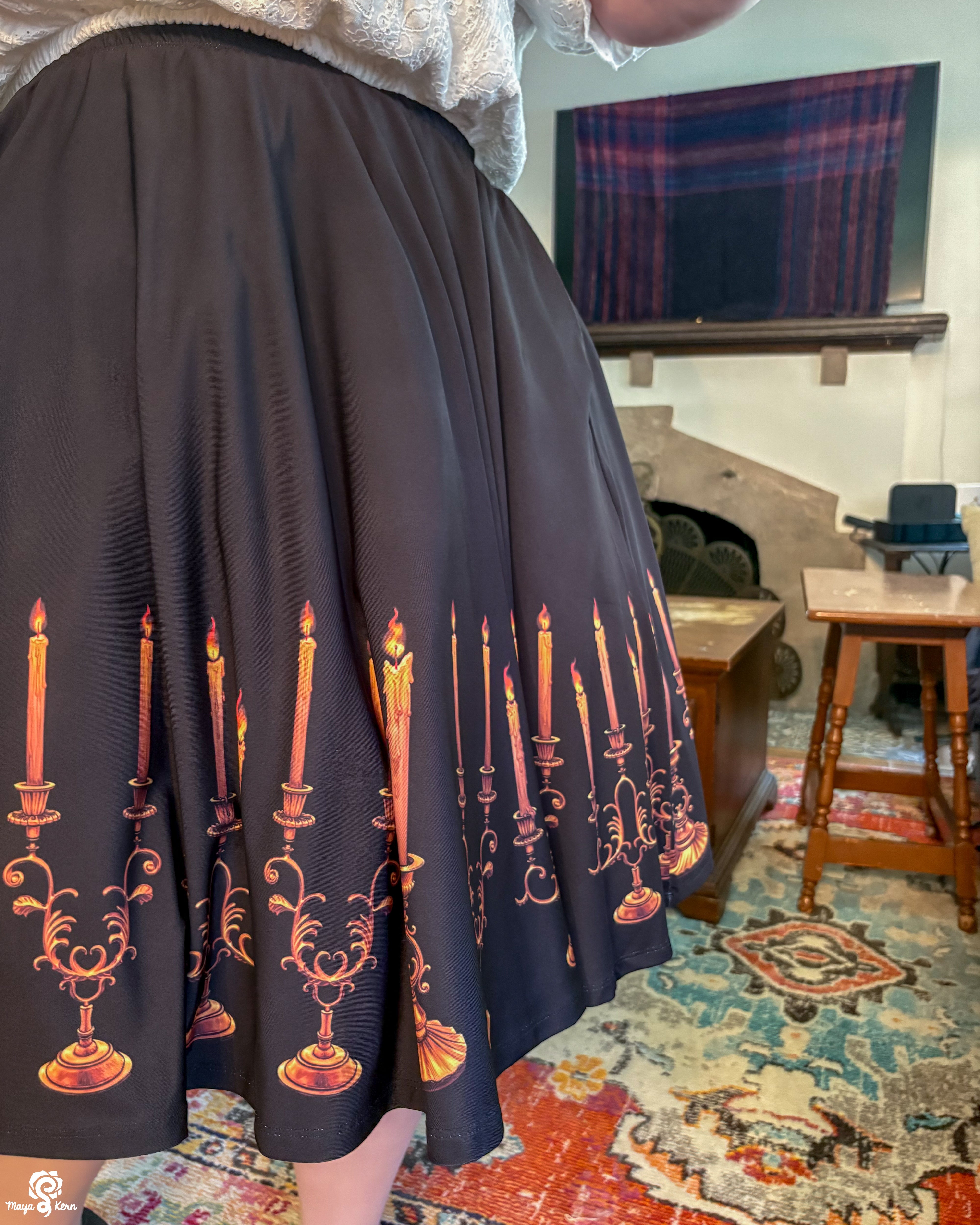 Candelabra Midi Skirt