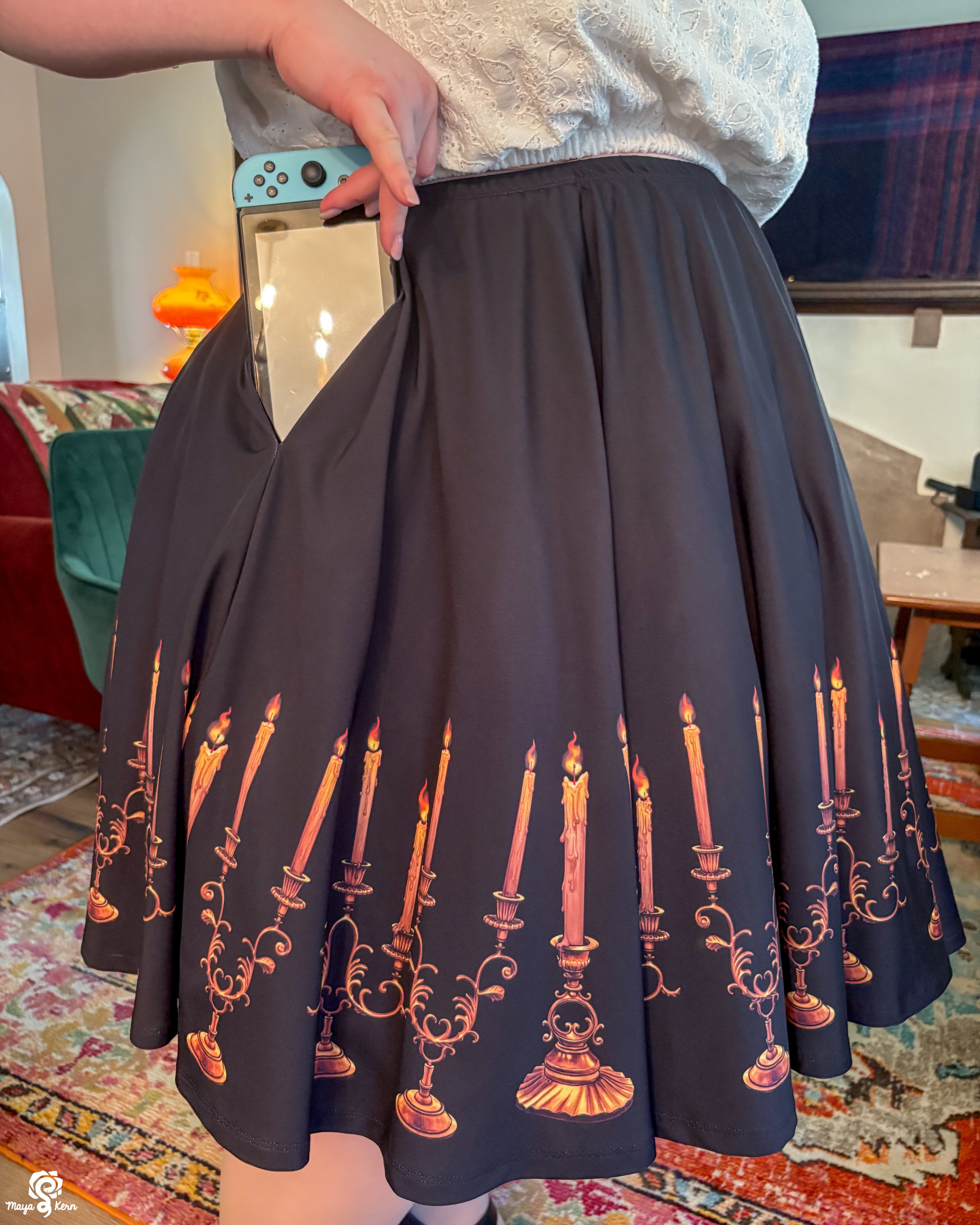 Candelabra Midi Skirt