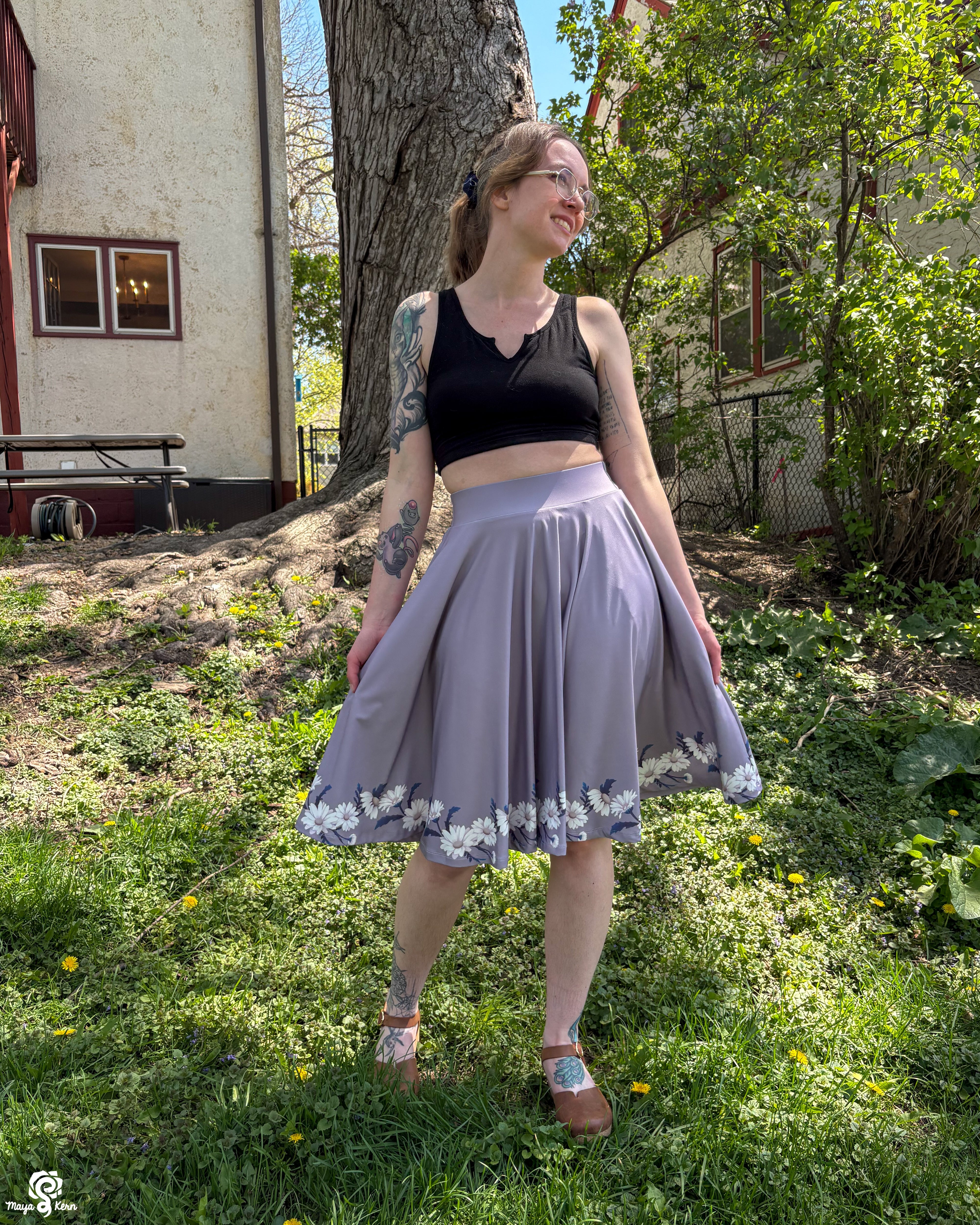 Daisies Circle Skirt