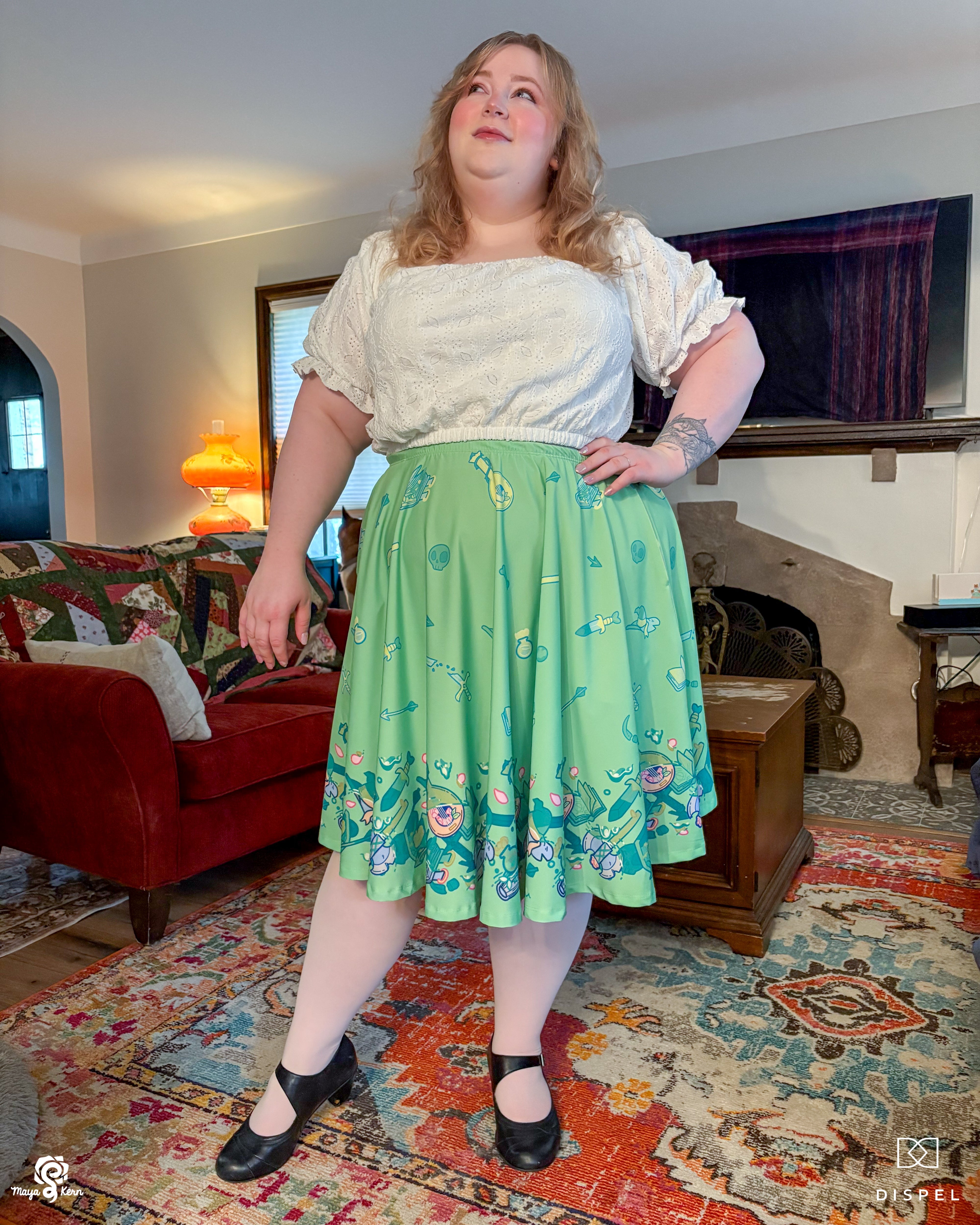 COLLAB: Dispel Dice Gelatenous Cube Midi Skirt