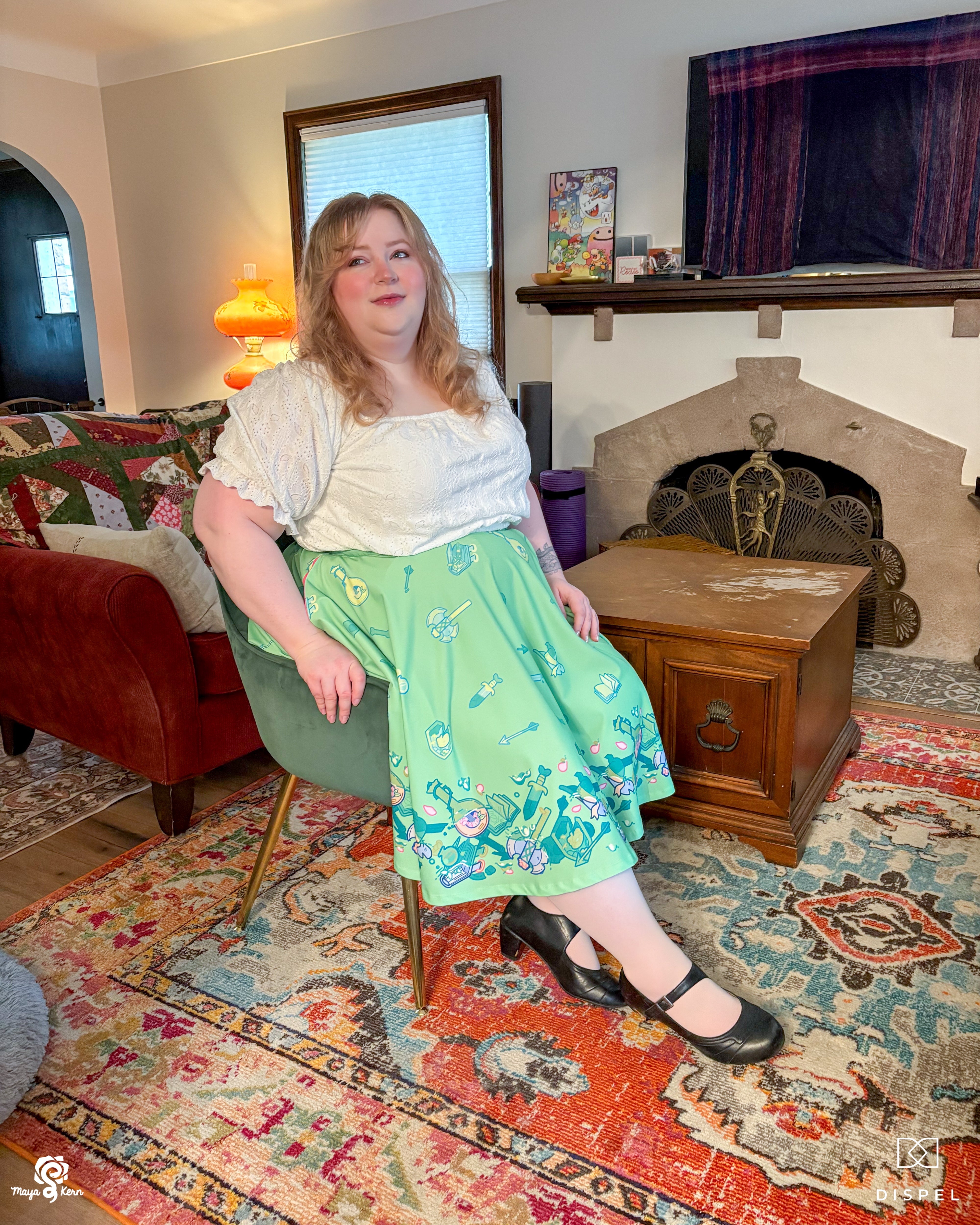 COLLAB: Dispel Dice Gelatenous Cube Midi Skirt