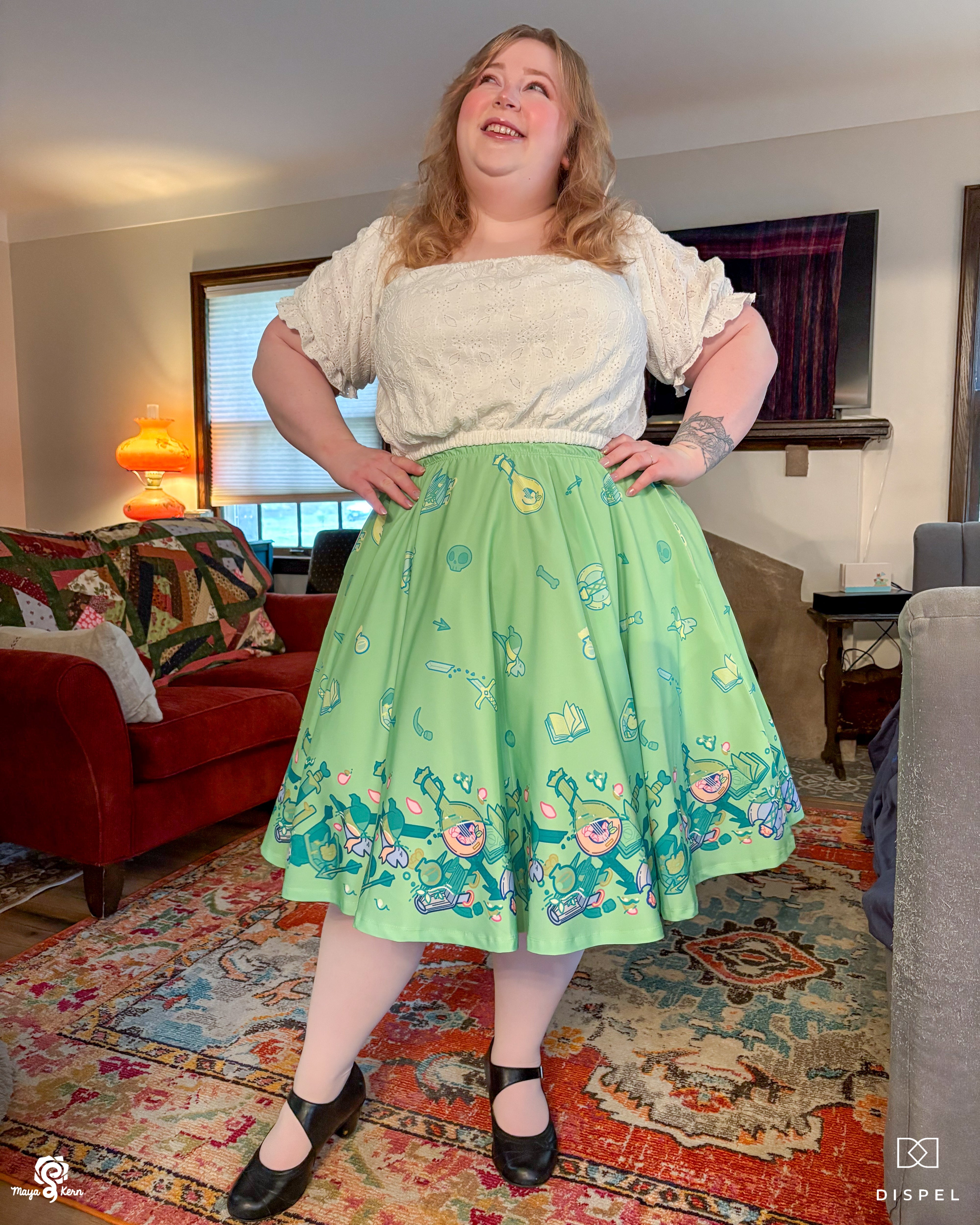 COLLAB: Dispel Dice Gelatenous Cube Midi Skirt