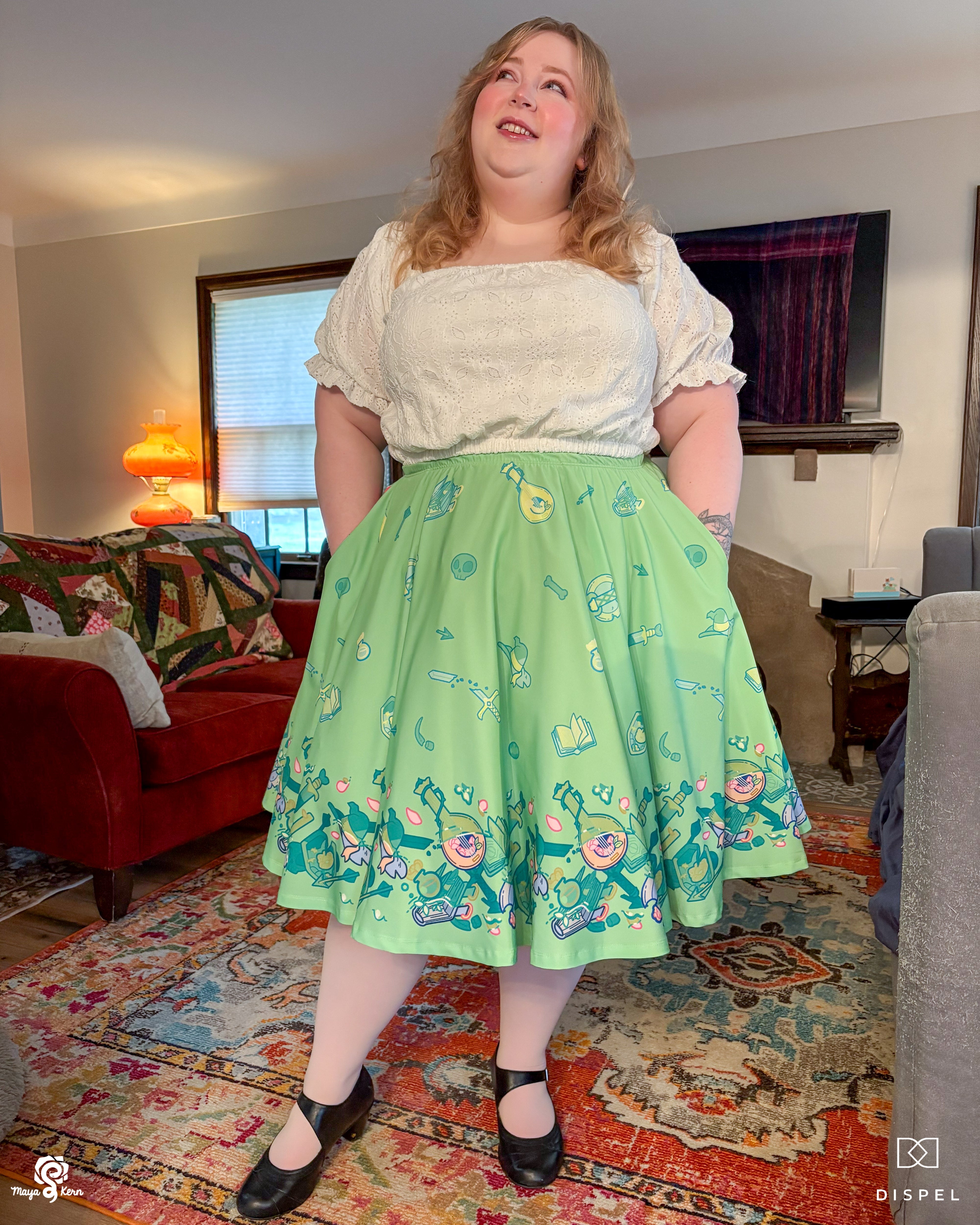 COLLAB: Dispel Dice Gelatenous Cube Midi Skirt
