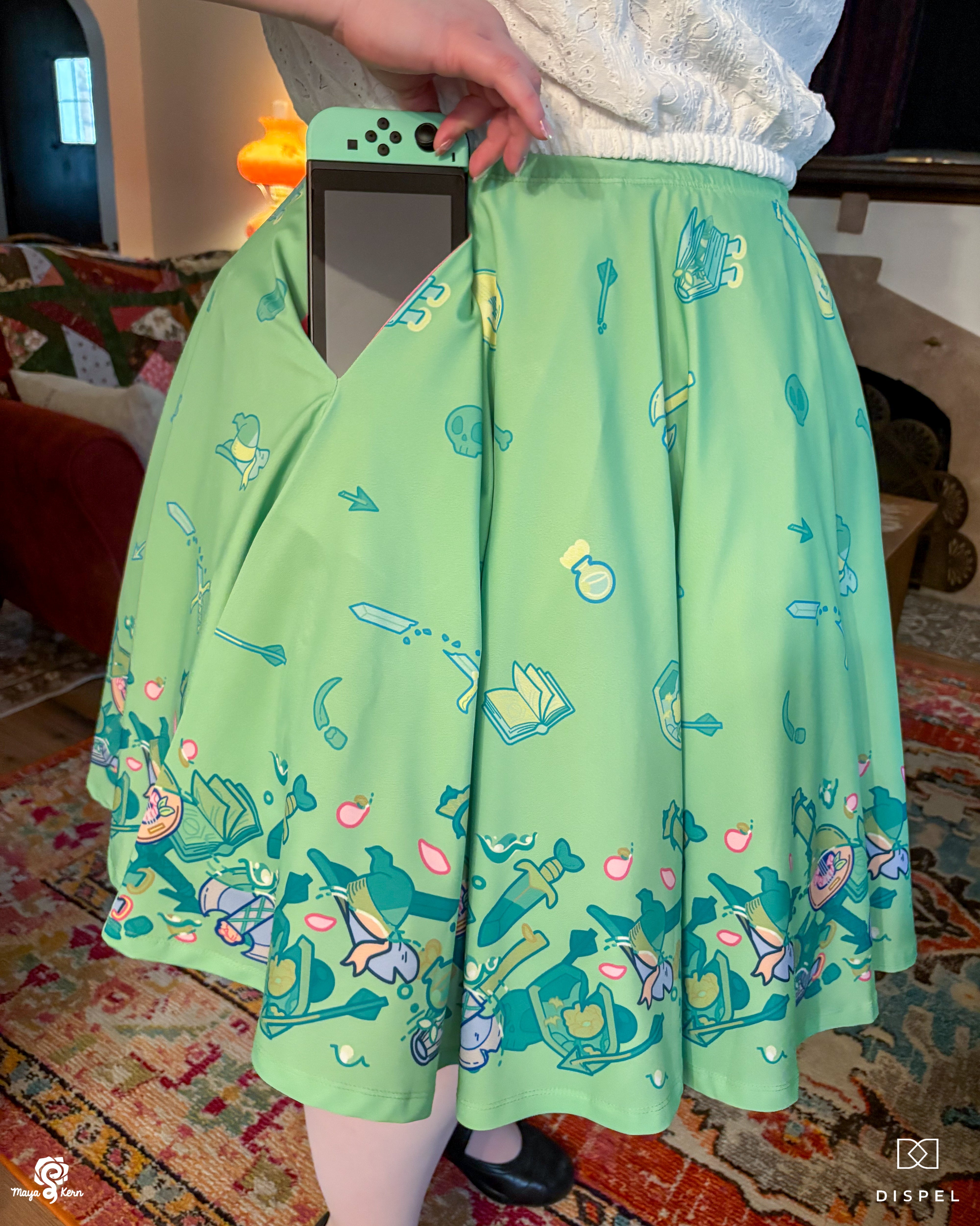 COLLAB: Dispel Dice Gelatenous Cube Midi Skirt