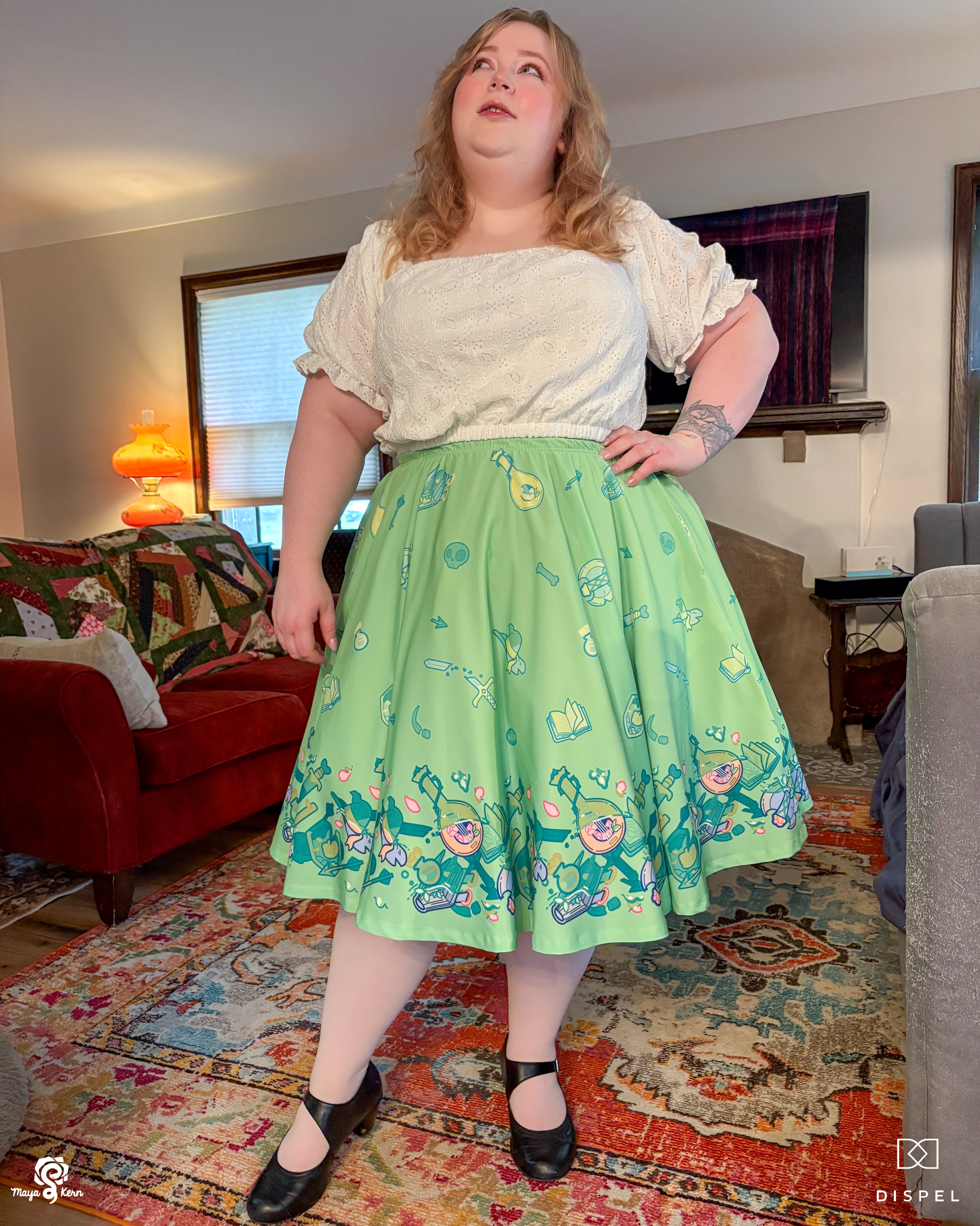 COLLAB: Dispel Dice Gelatenous Cube Midi Skirt