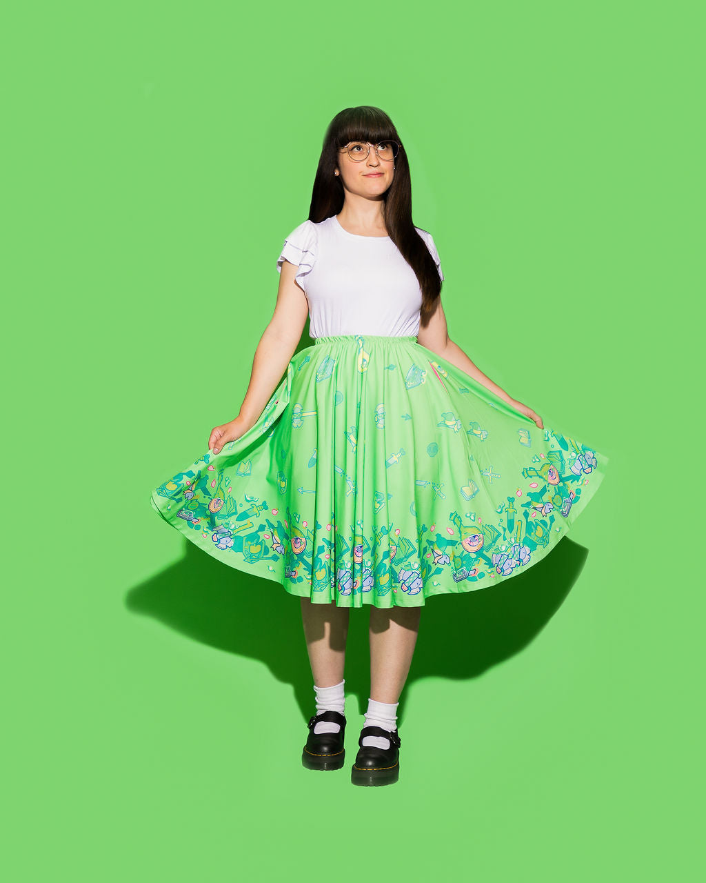 COLLAB: Dispel Dice Gelatenous Cube Midi Skirt