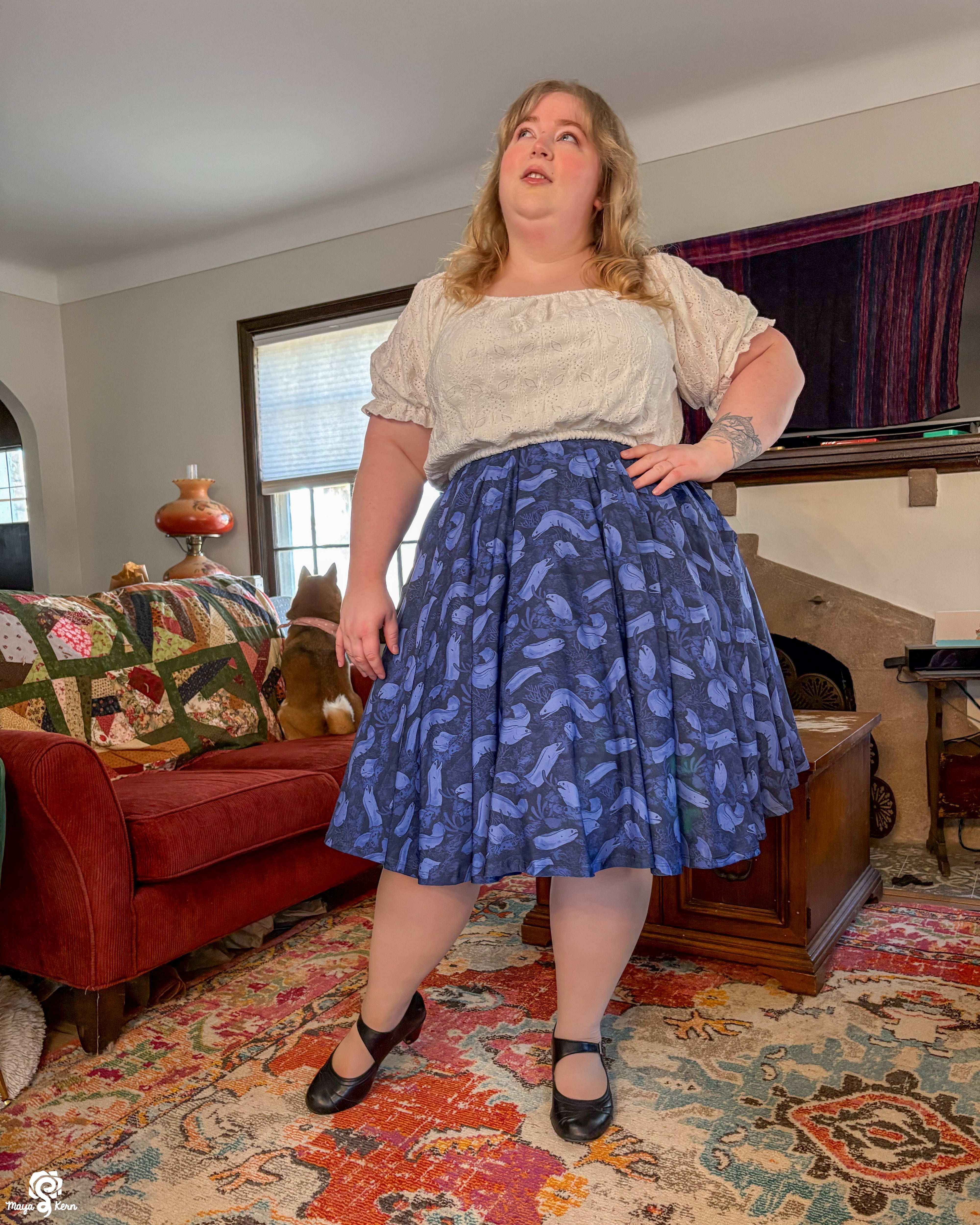 It's a Moray! Midi Skirt