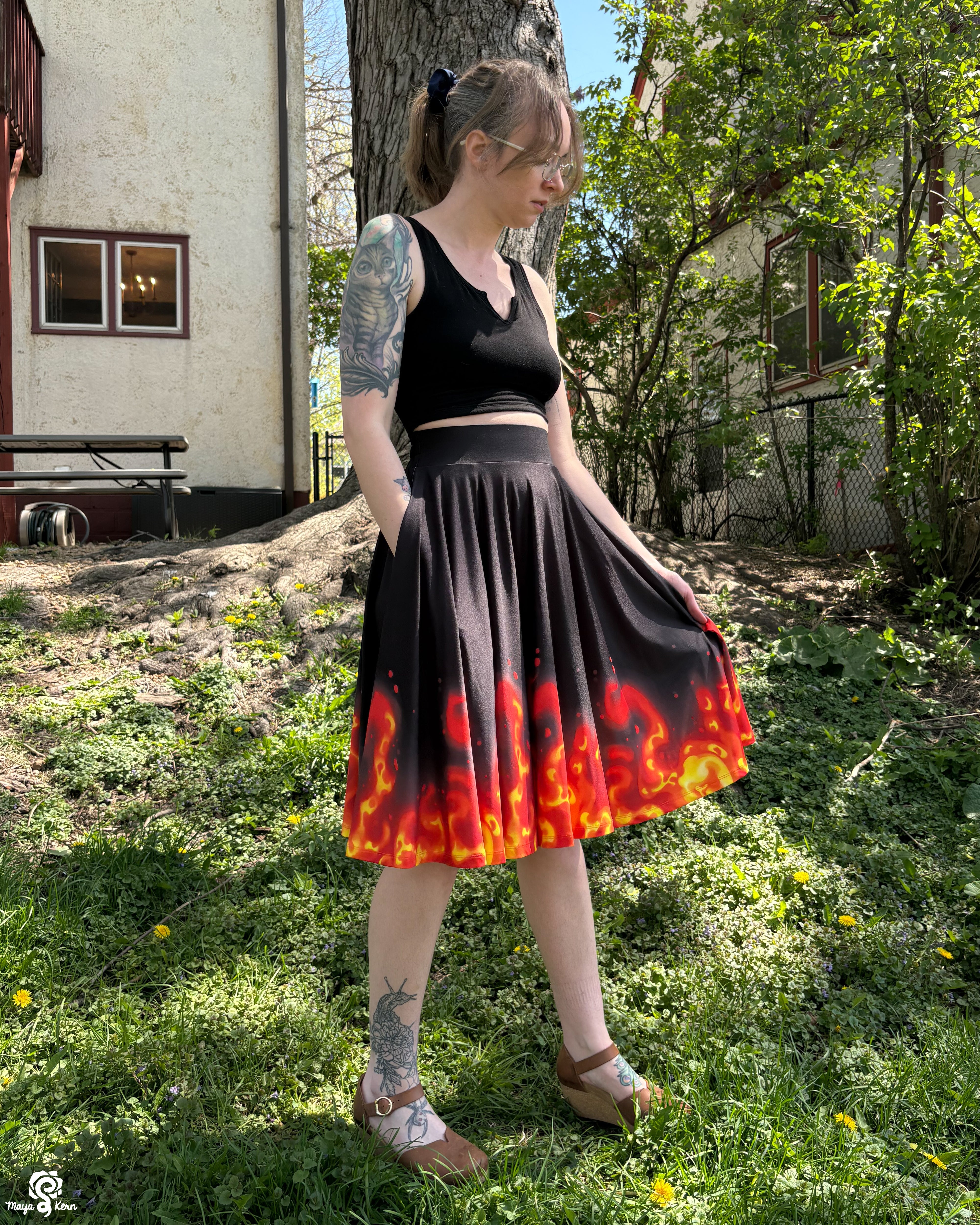 Fire Circle Skirt