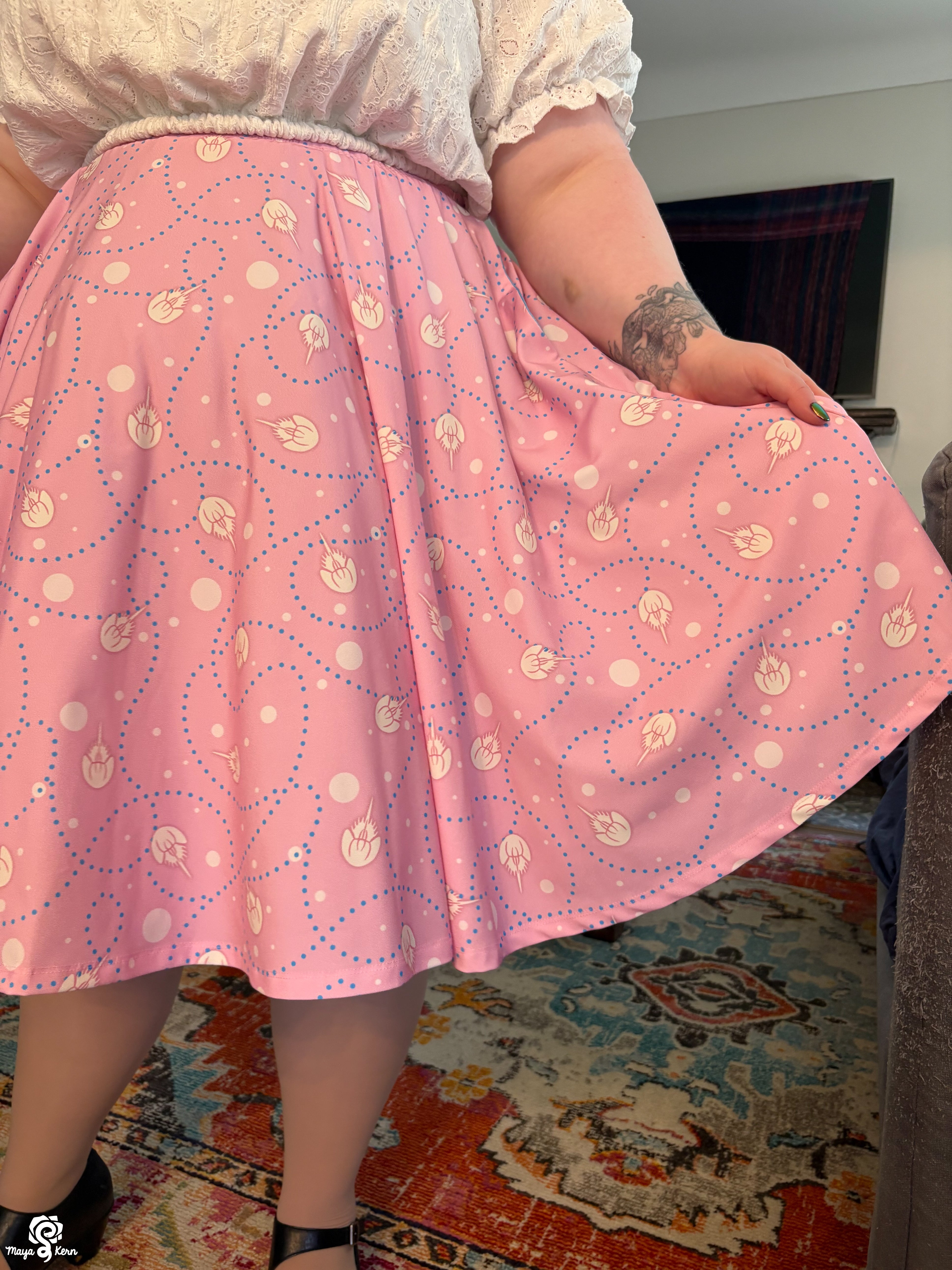 Horseshoe Crab Midi Skirt