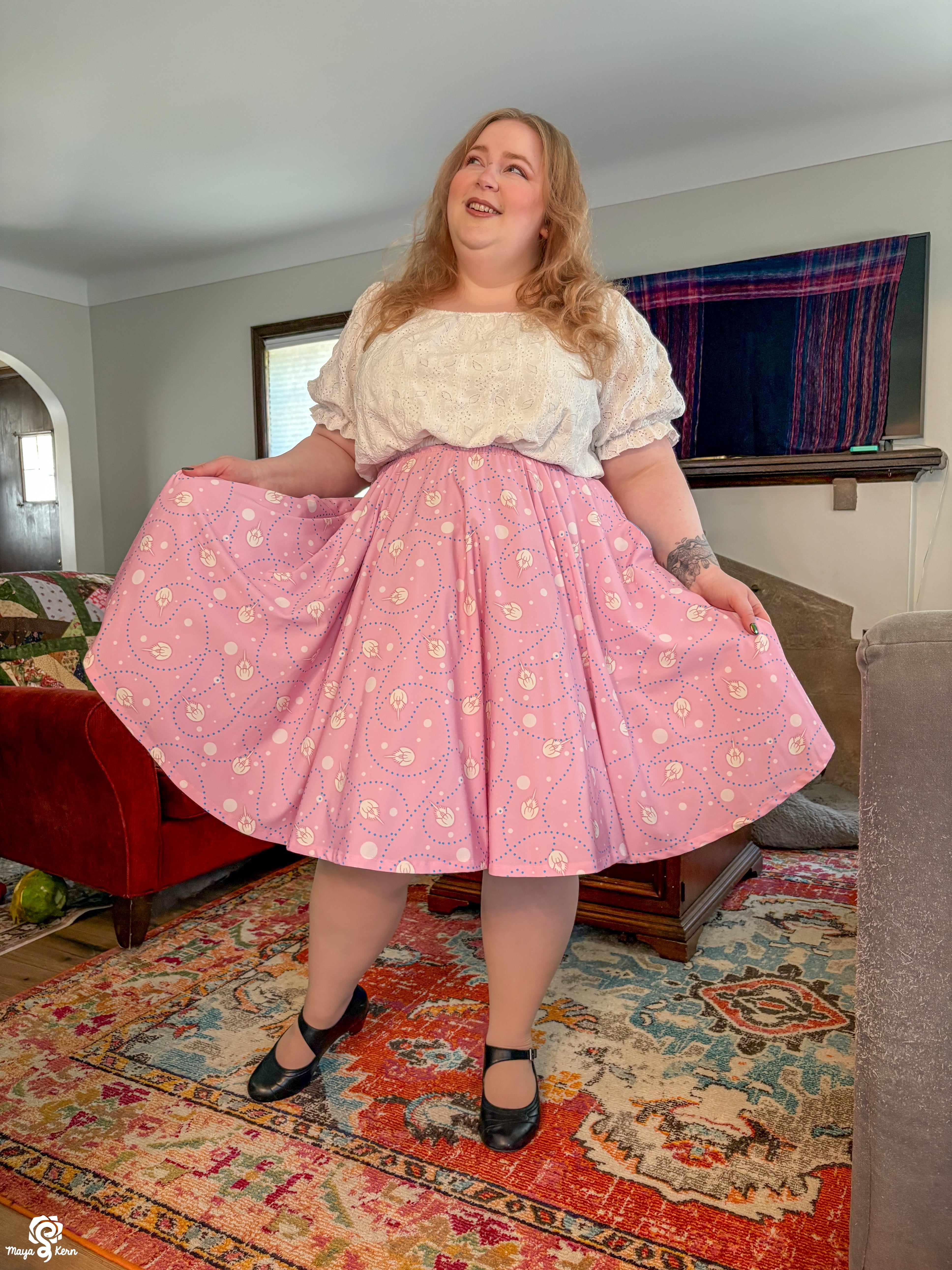 Horseshoe Crab Midi Skirt