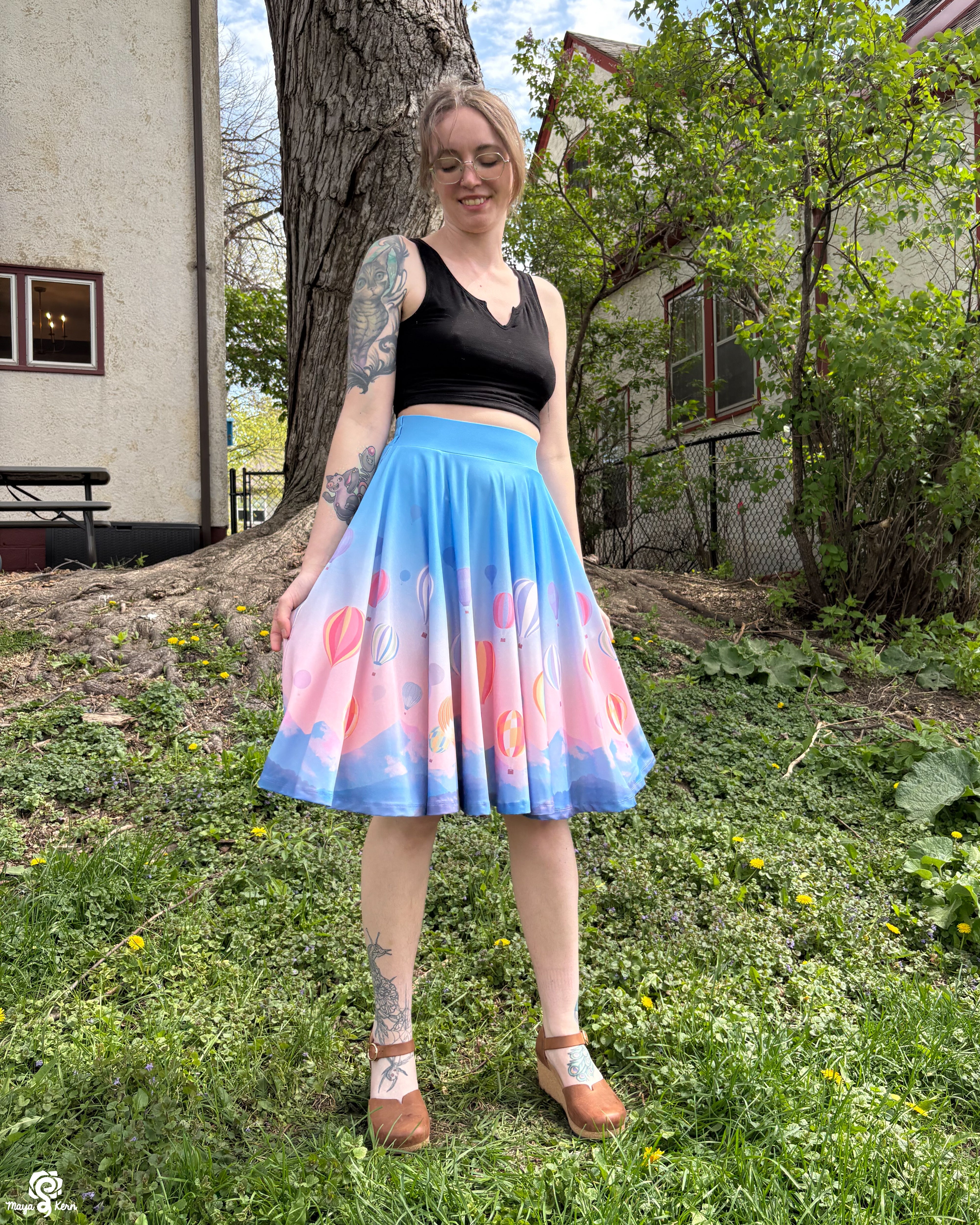 Hot Air Balloon Circle Skirt