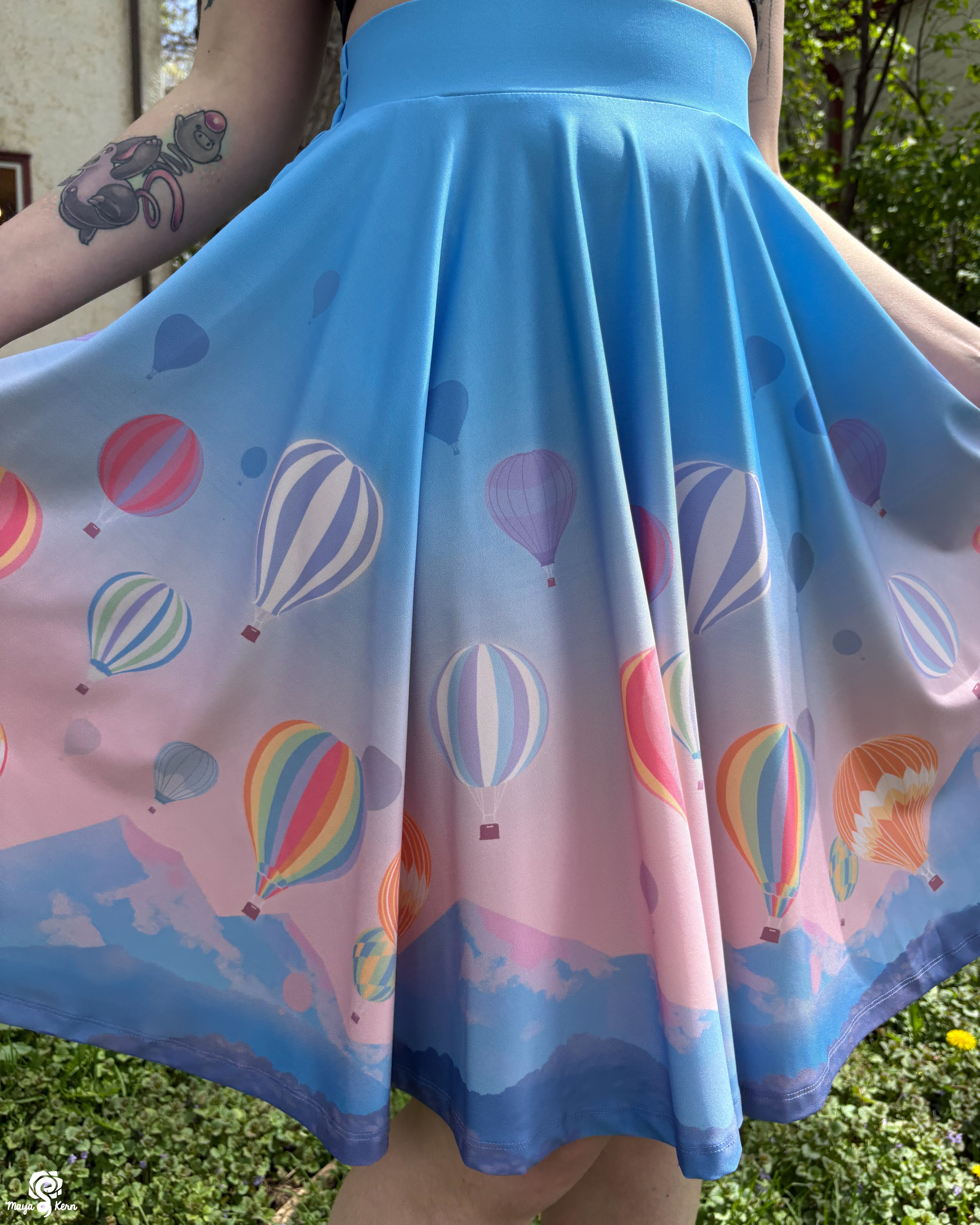 Hot Air Balloon Circle Skirt