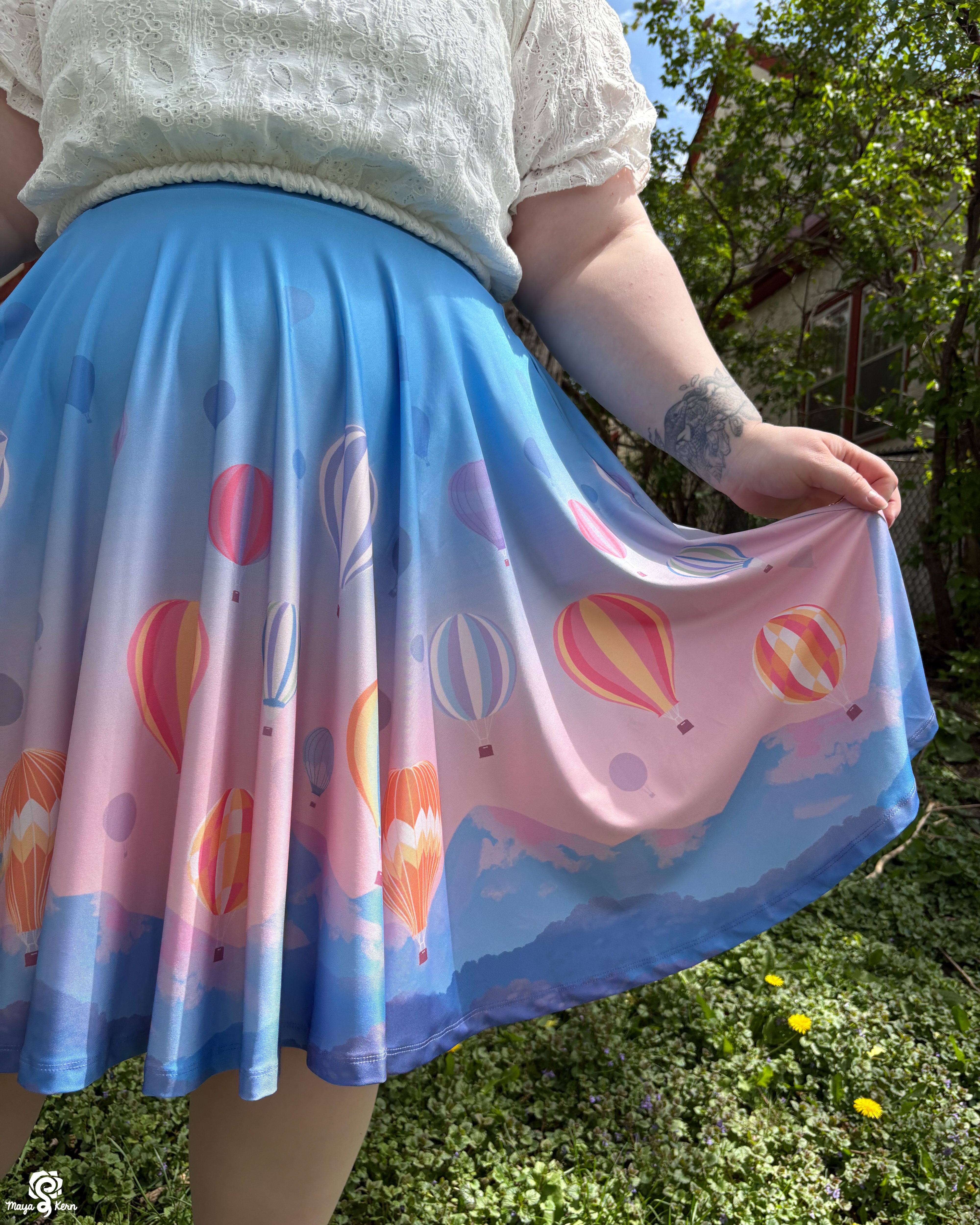 Hot Air Balloon Circle Skirt