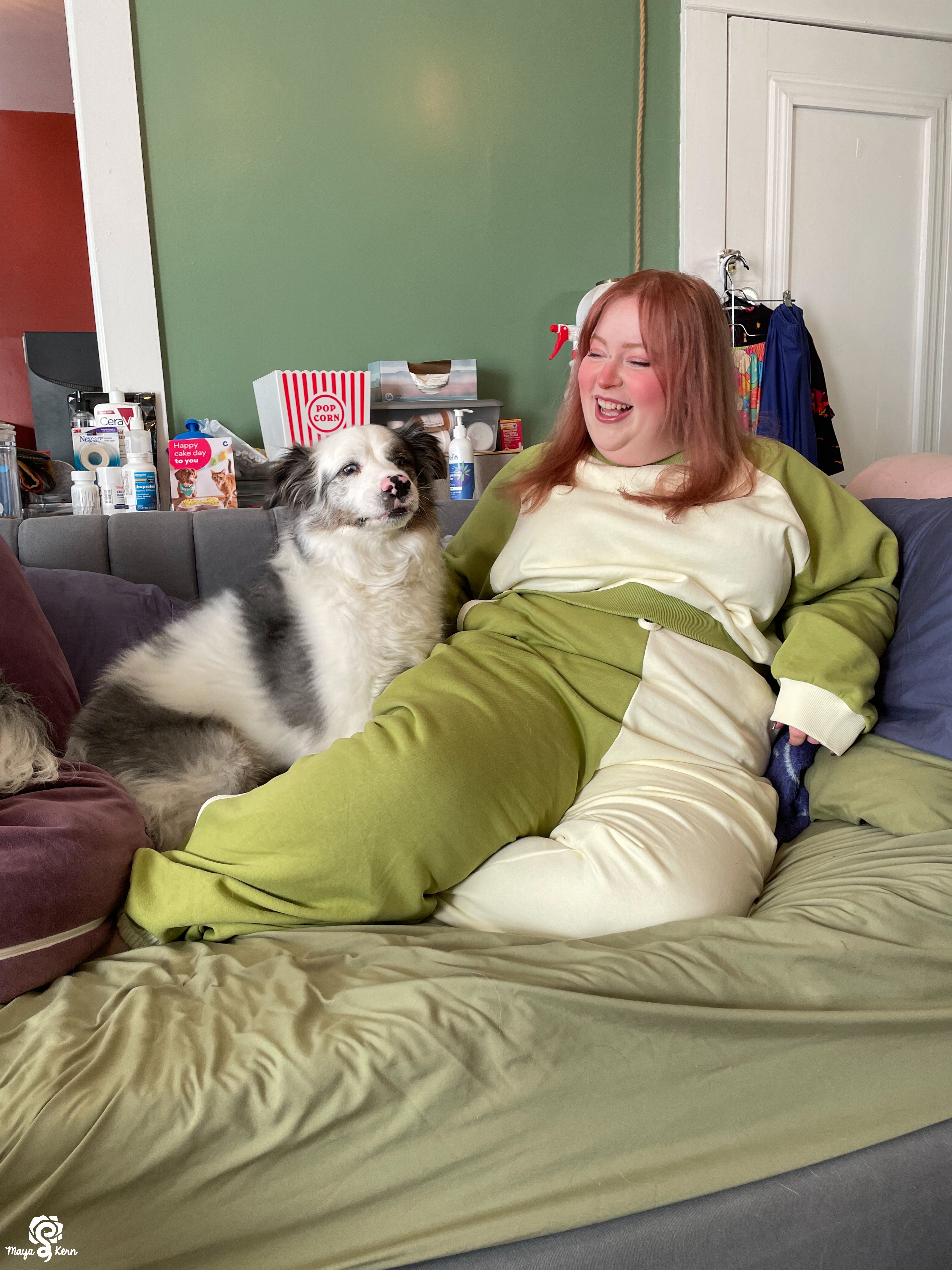 Cozy Cropped Matcha Sweater