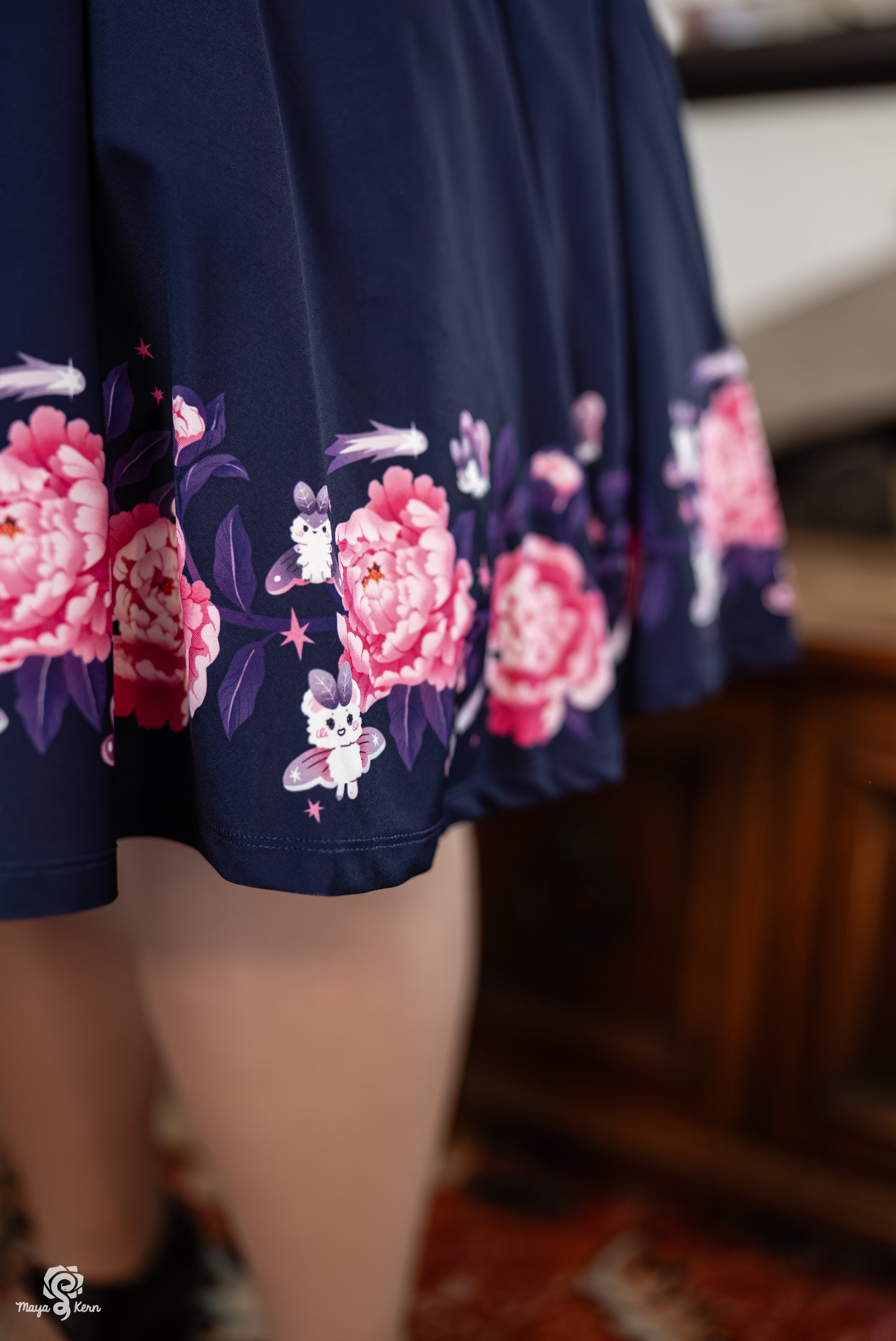 COLLAB: Lumichee — Mouse Moth Midi Skirt