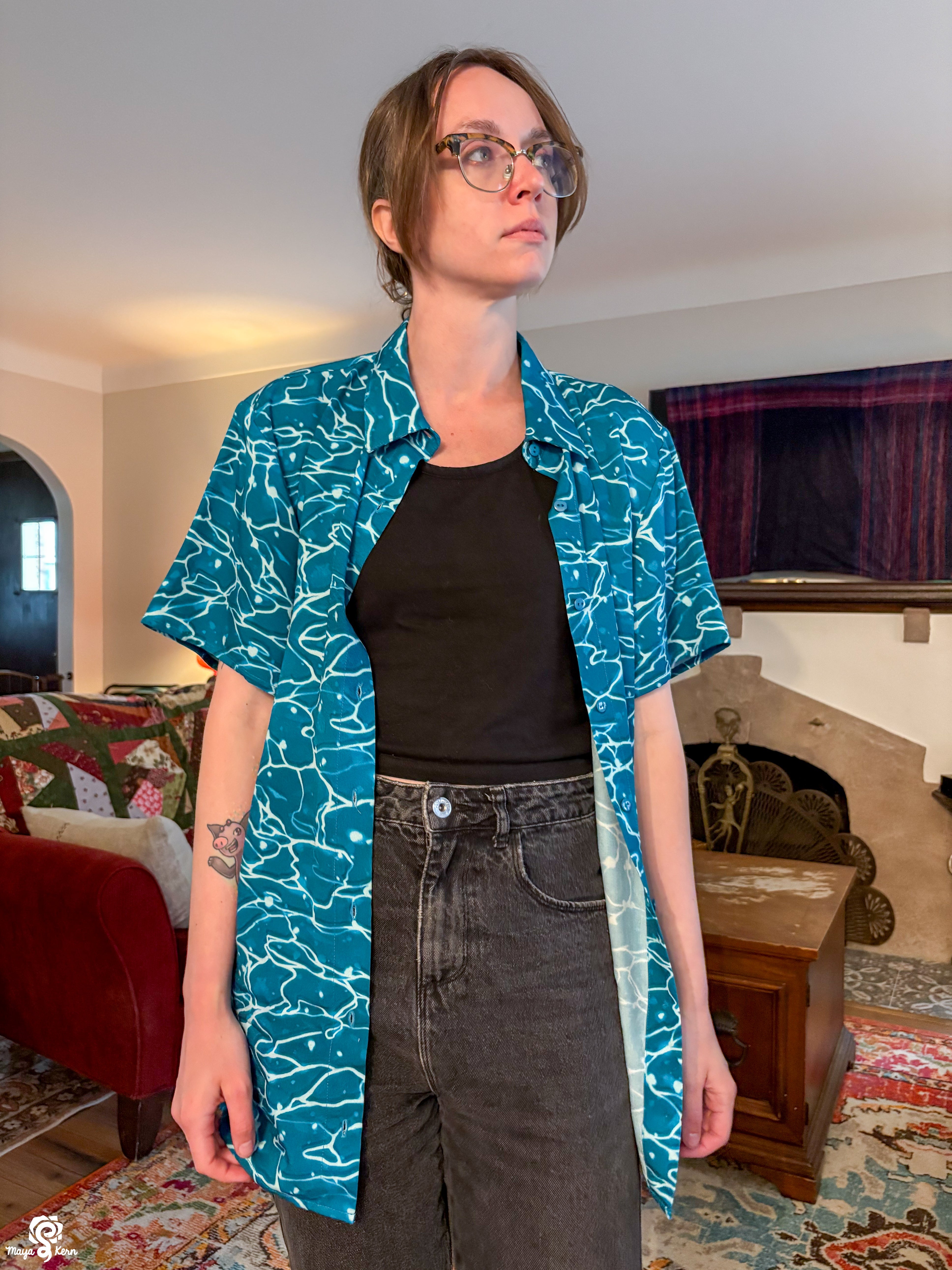 Ocean Button Up Shirt