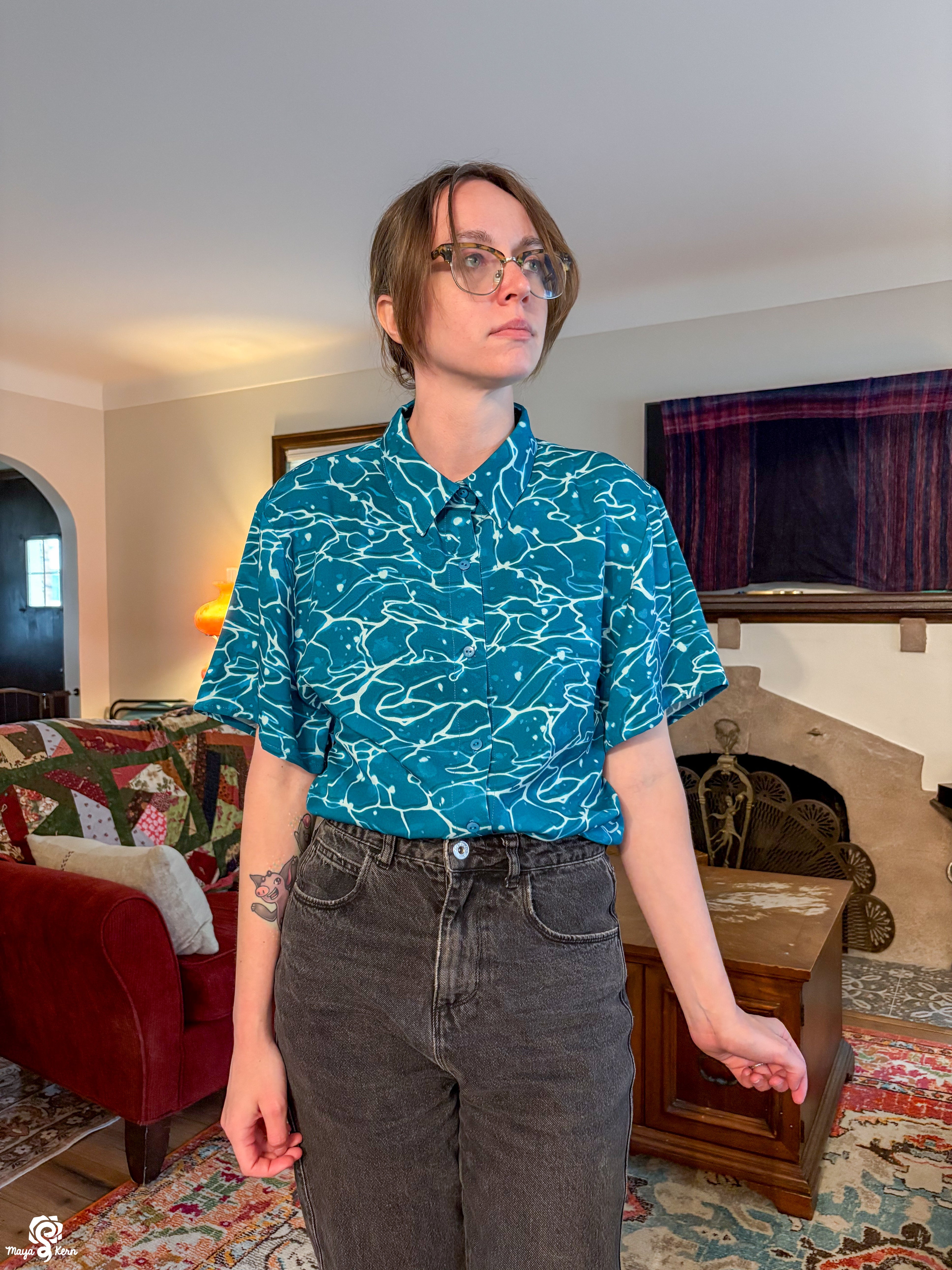 Ocean Button Up Shirt