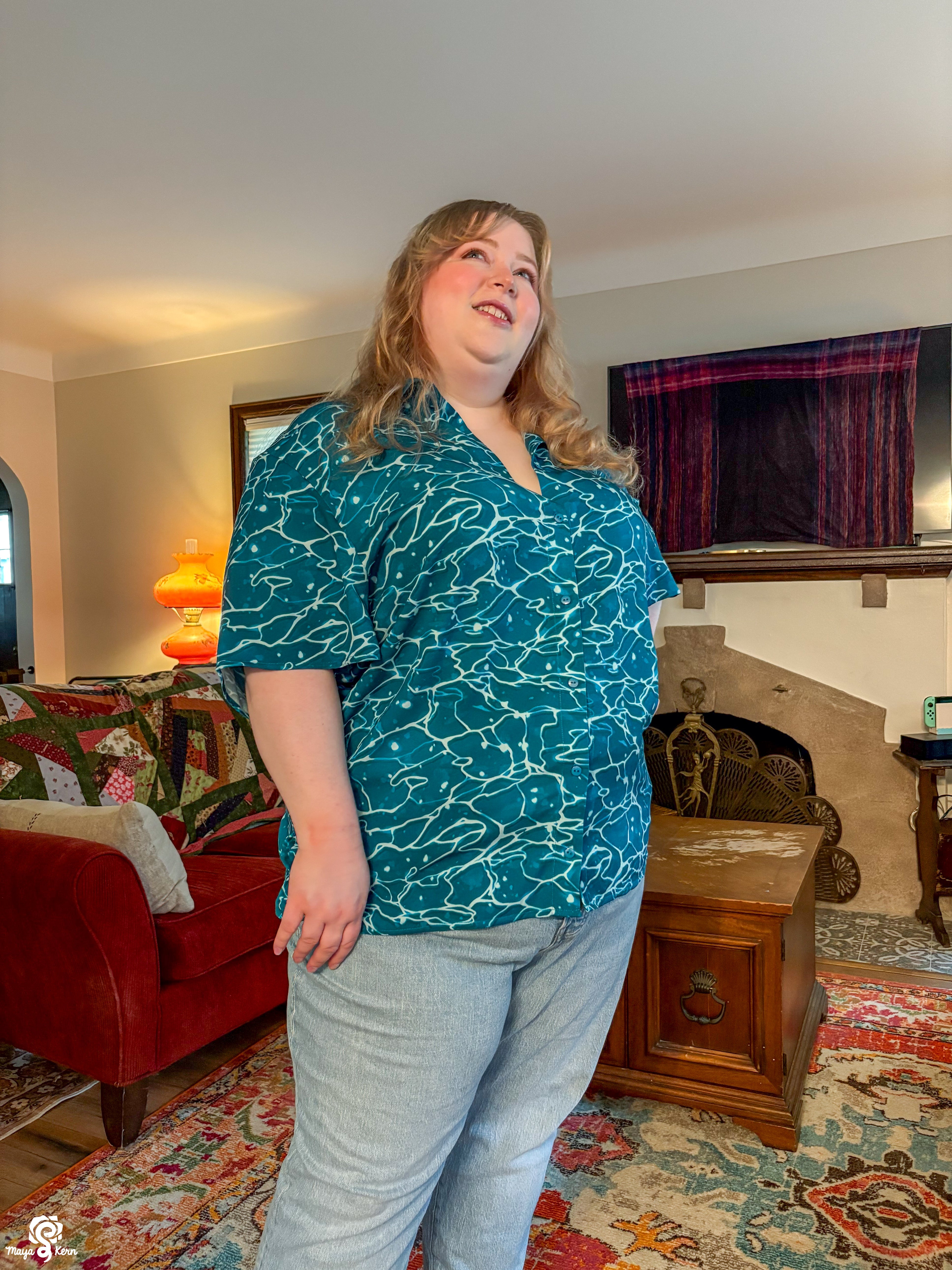 Ocean Button Up Shirt