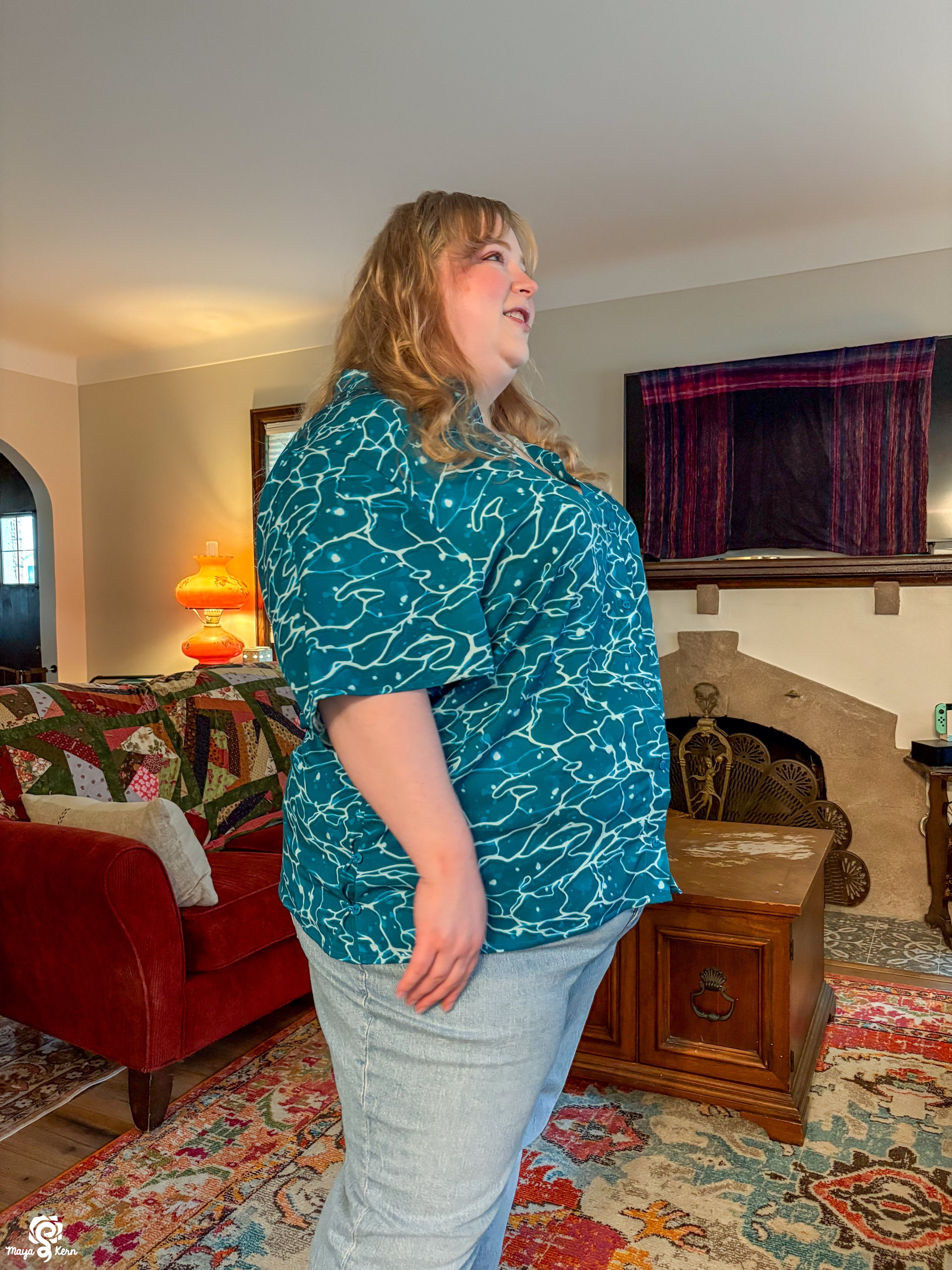 Ocean Button Up Shirt