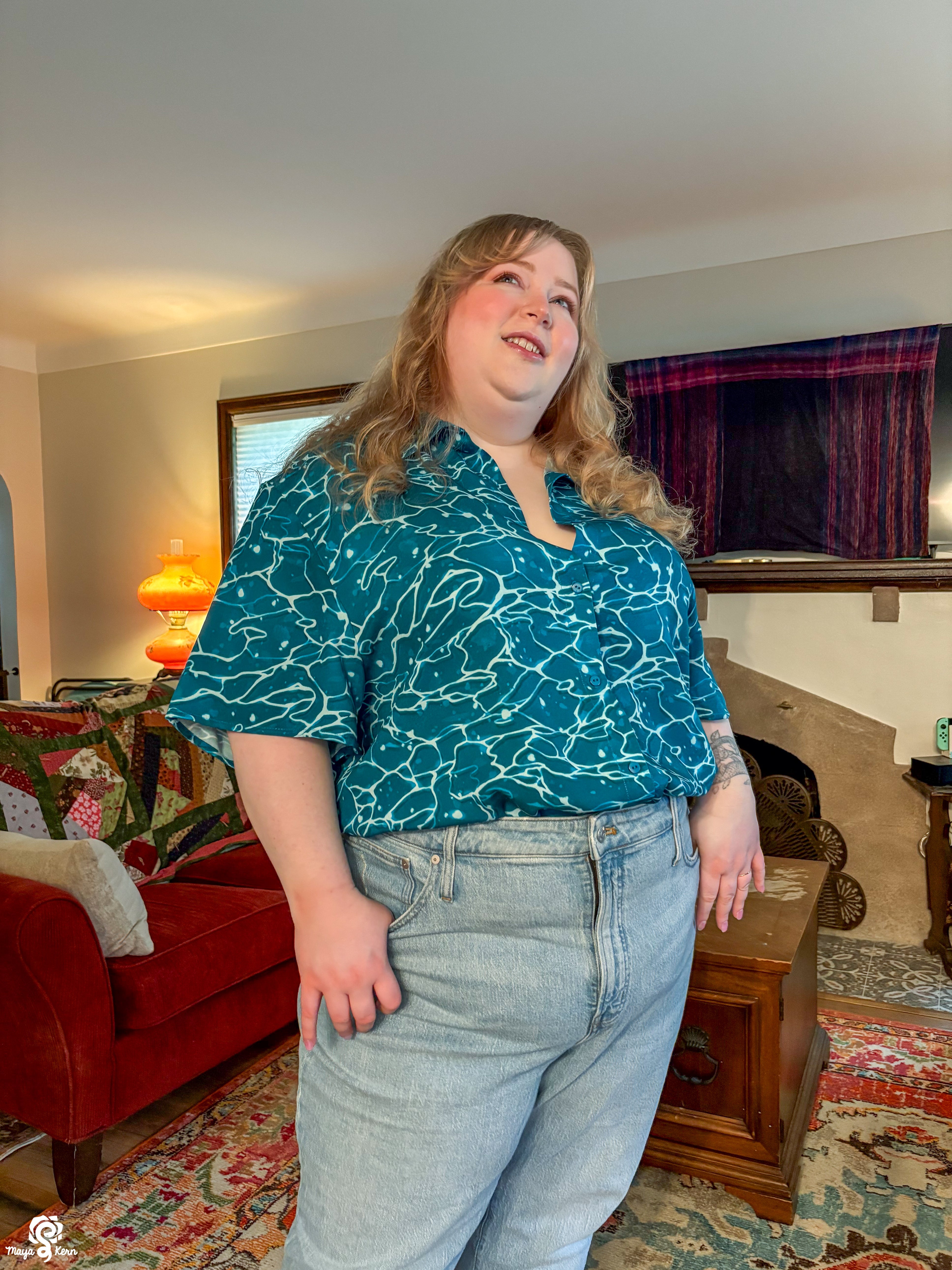 Ocean Button Up Shirt