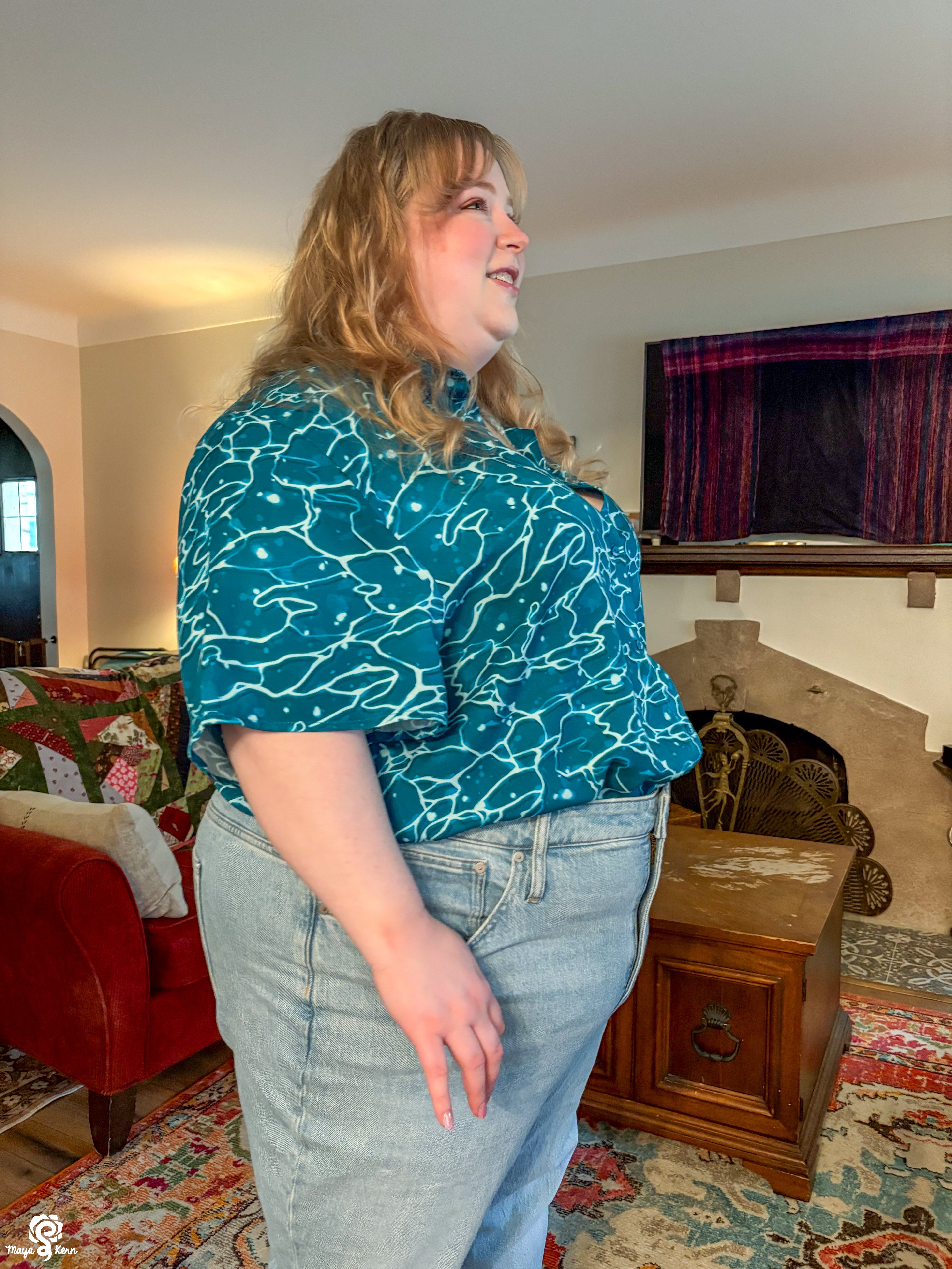 Ocean Button Up Shirt