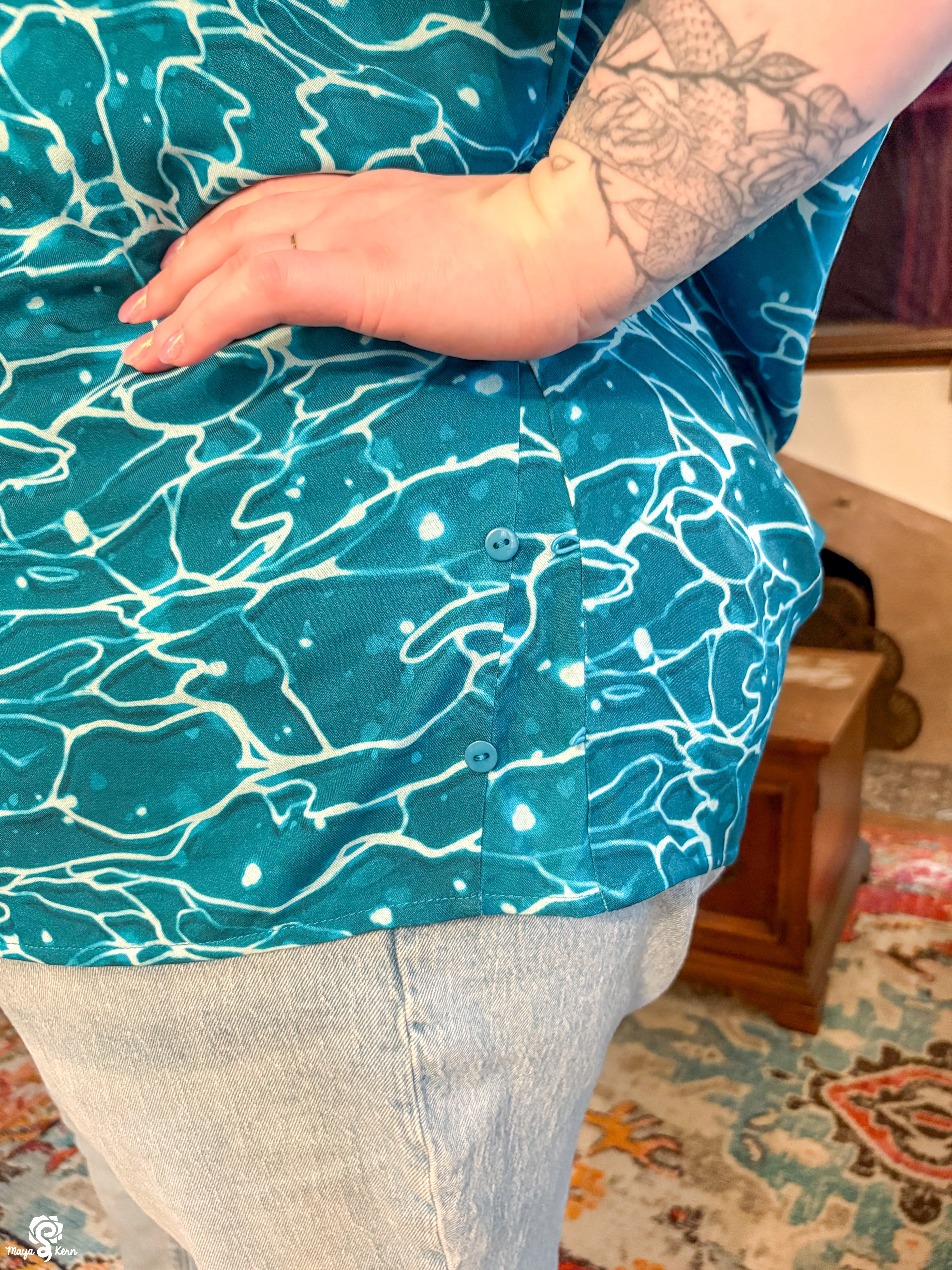 Ocean Button Up Shirt