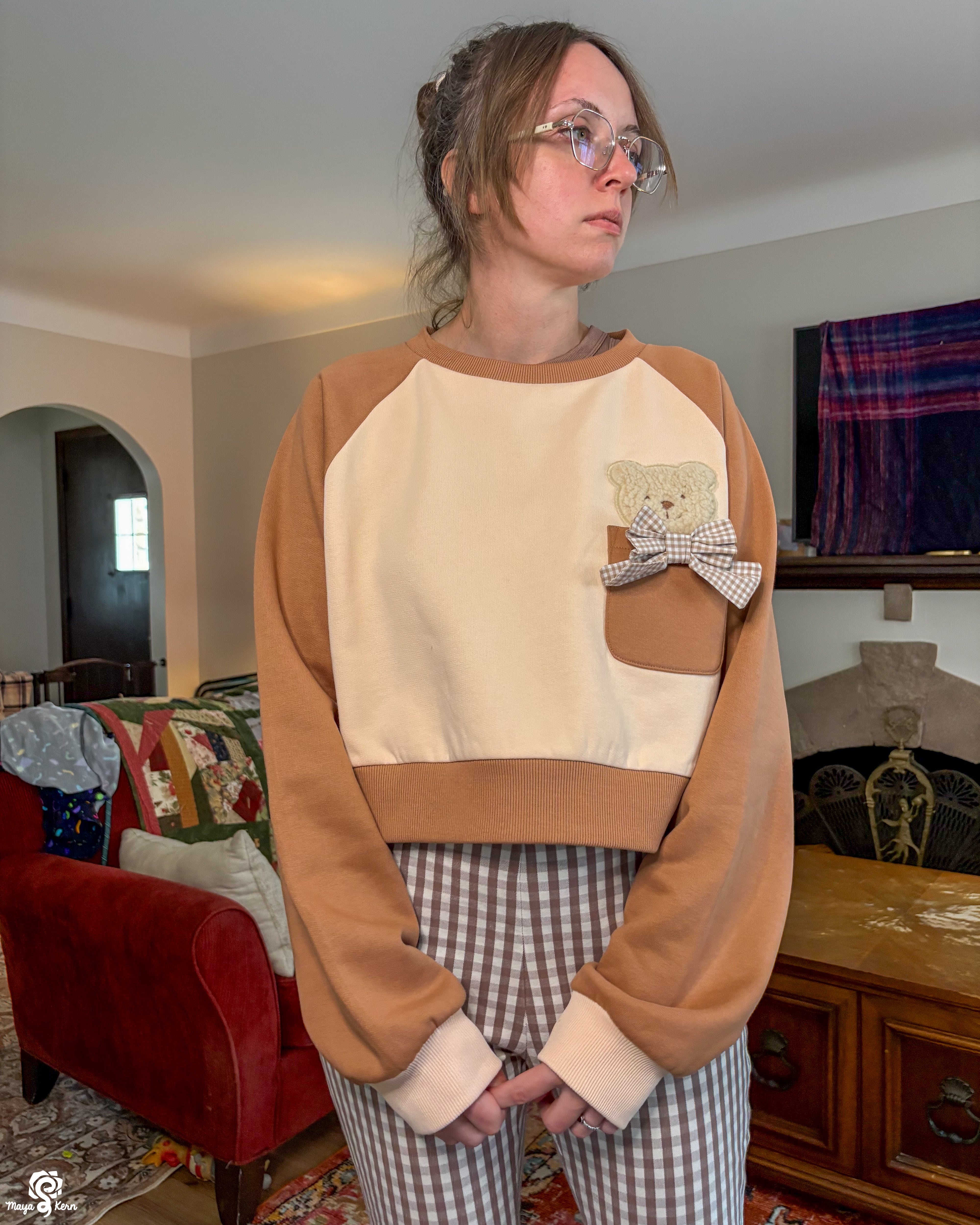 Cozy Cropped Teddy Sweater