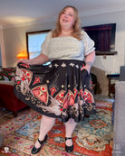 COLLAB: Dispel Dice Be Not Afraid Midi Skirt