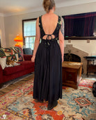 [PREORDER] Black Cotton Pleated Maxi Skirt