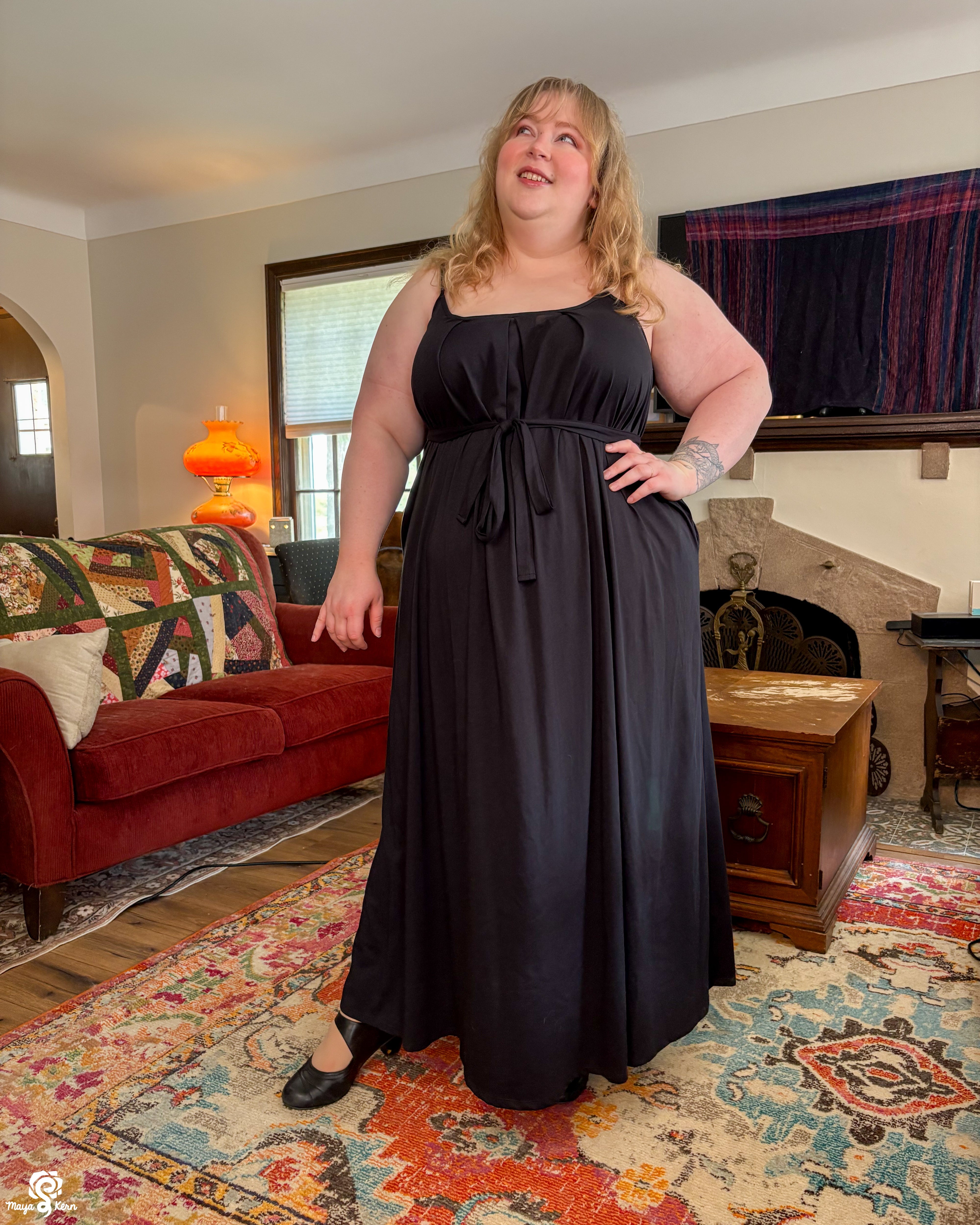 [PREORDER] Black Sunswept Maxi Dress