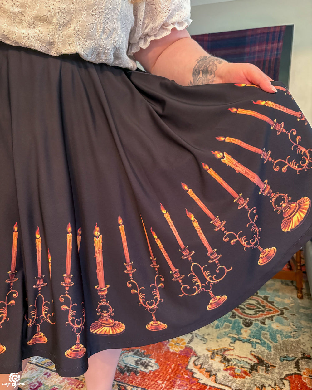 Candelabra Midi Skirt