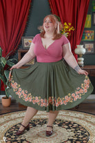 Collab Rii Abrego Clovers Midi Skirt