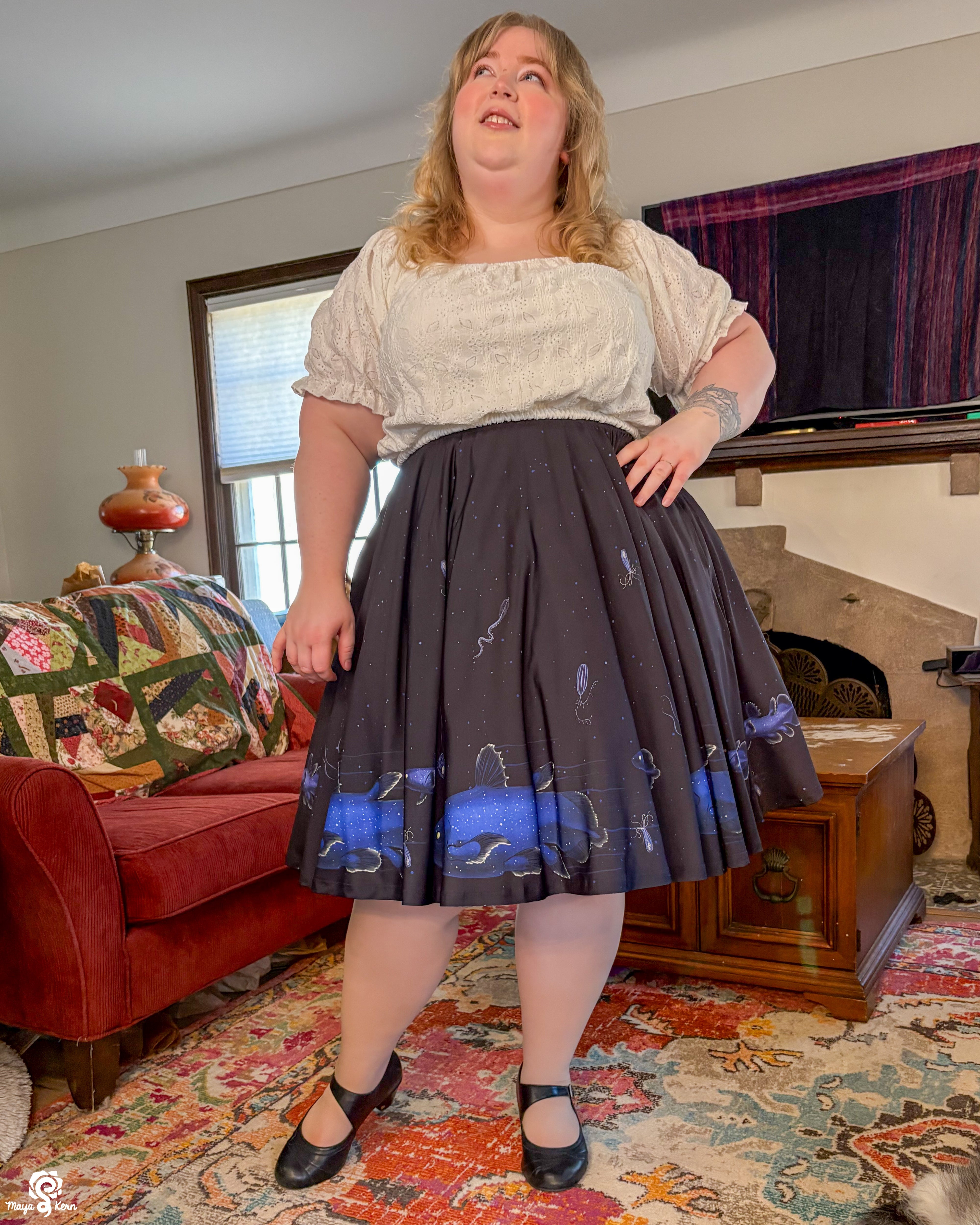 Coelacanth Midi Skirt