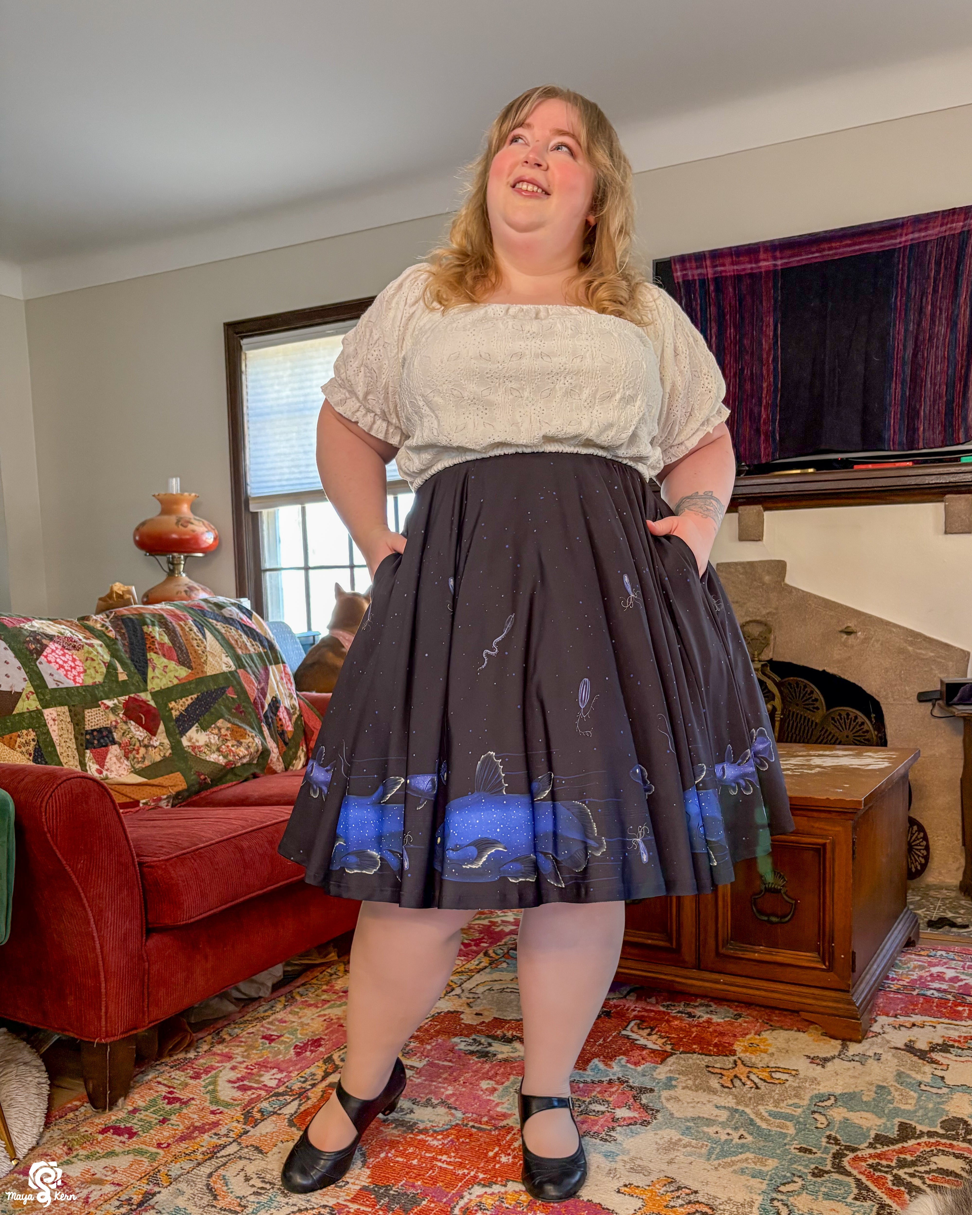 Coelacanth Midi Skirt